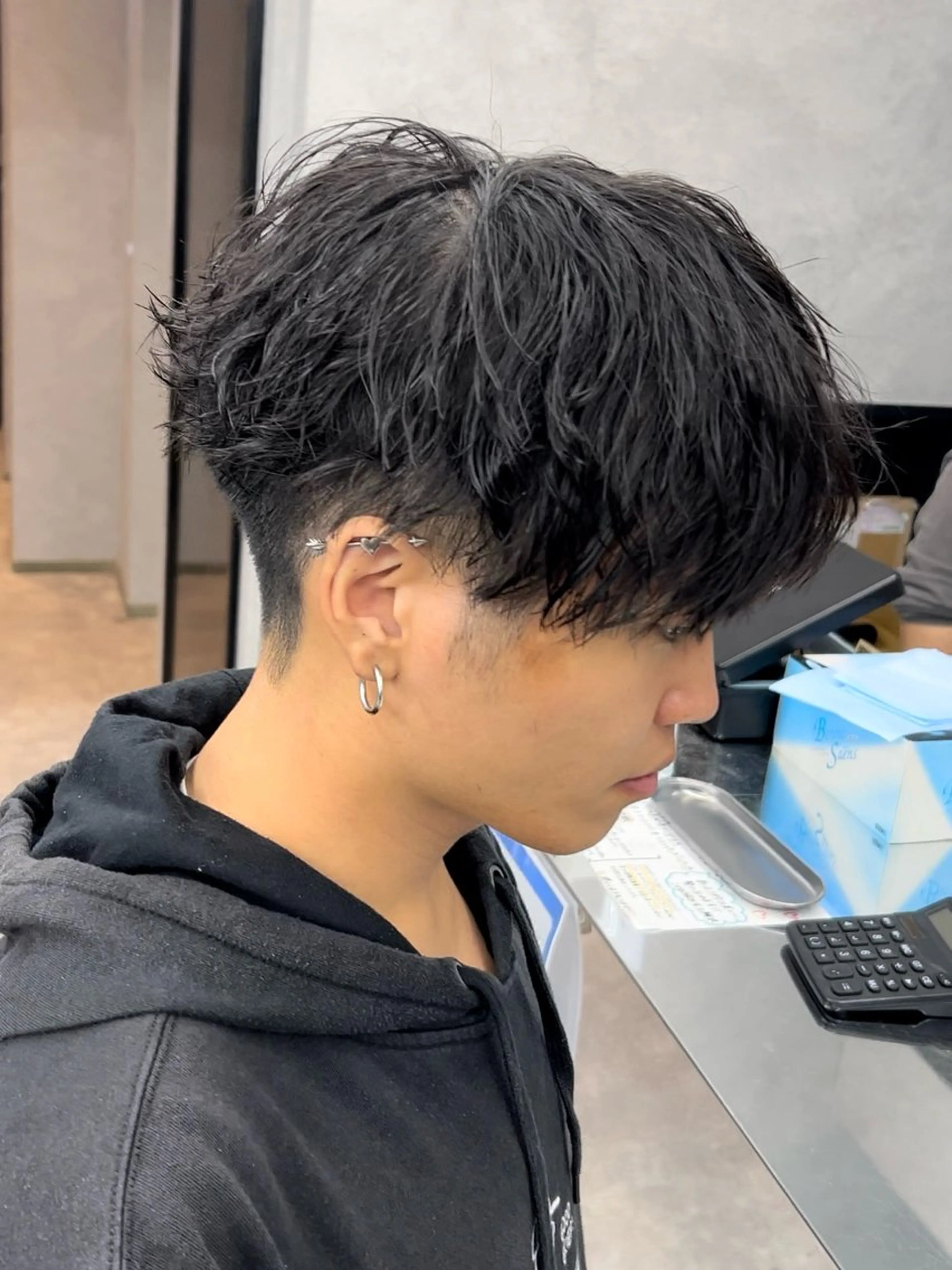 ショート メンズ ショートボブ メンズバレイヤージュ メンズブリーチ メンズハイライト メンズハイトーン PERCUT大阪堀江店所属・メンズヘアのカリスマ 北地　空のヘアスタイル