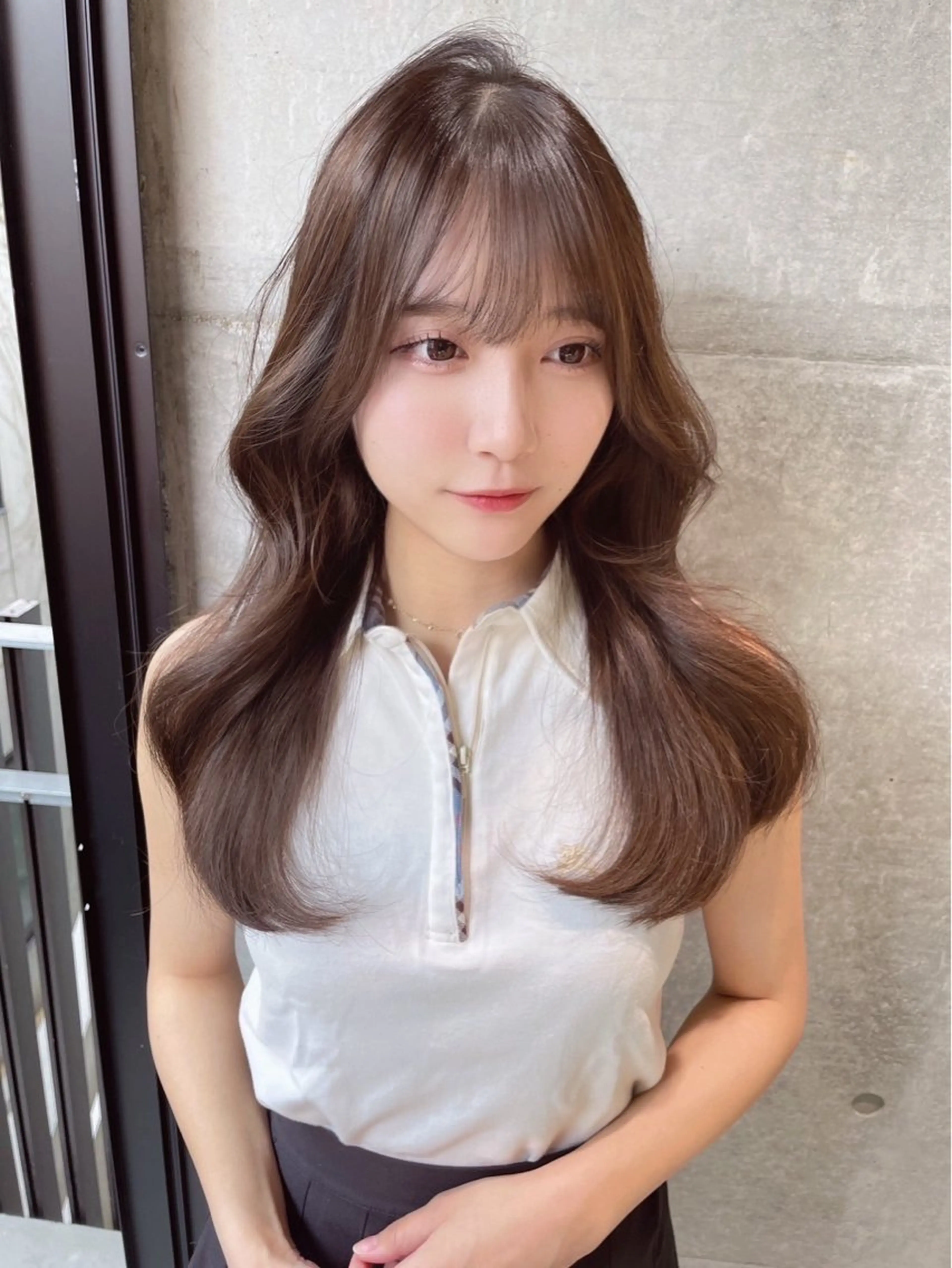 カラー ベージュカラー 透明感カラー ヘアカラー トリートメント ユナ / lond uluのヘアスタイル