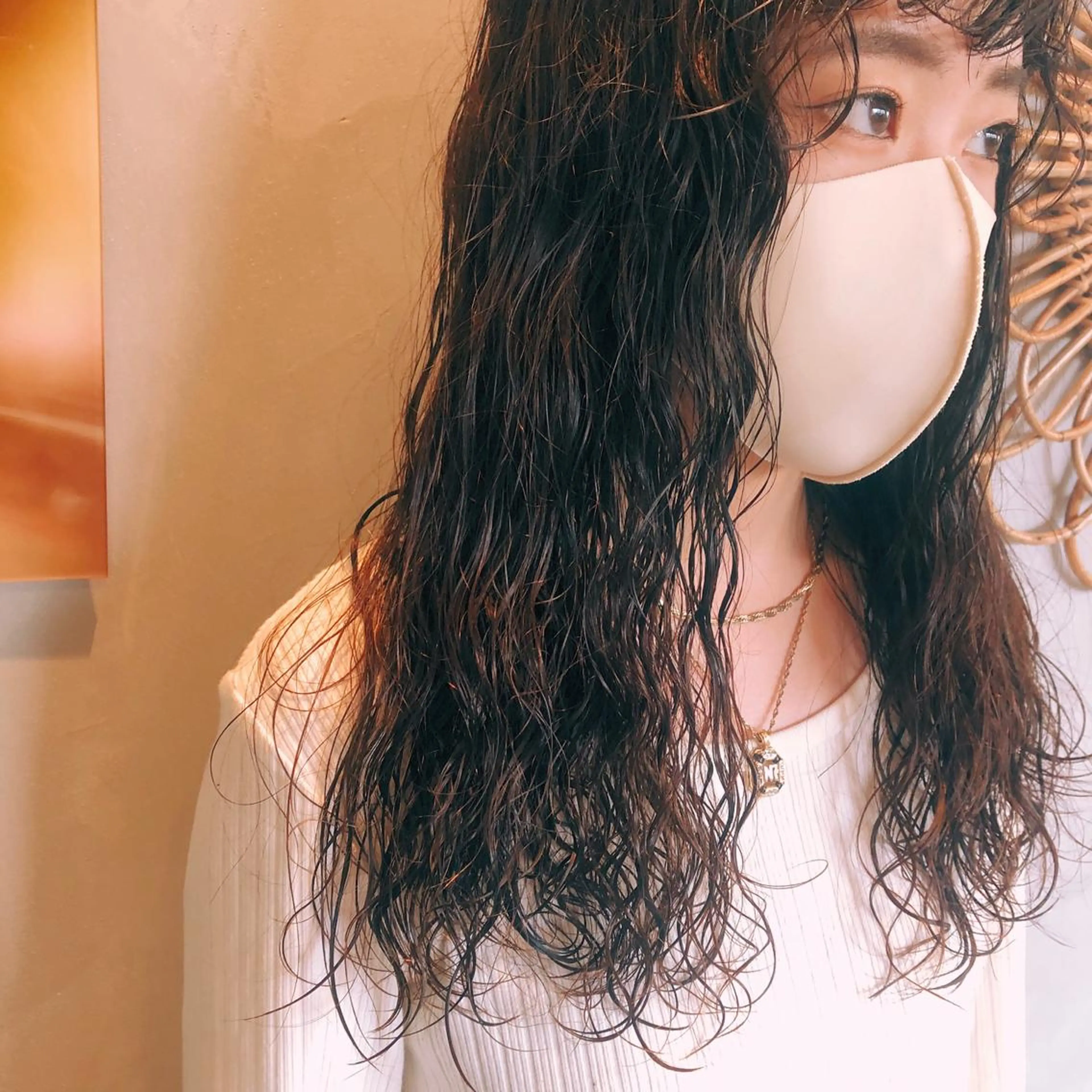 ロング パーマ 幸喜 美咲のヘアスタイル