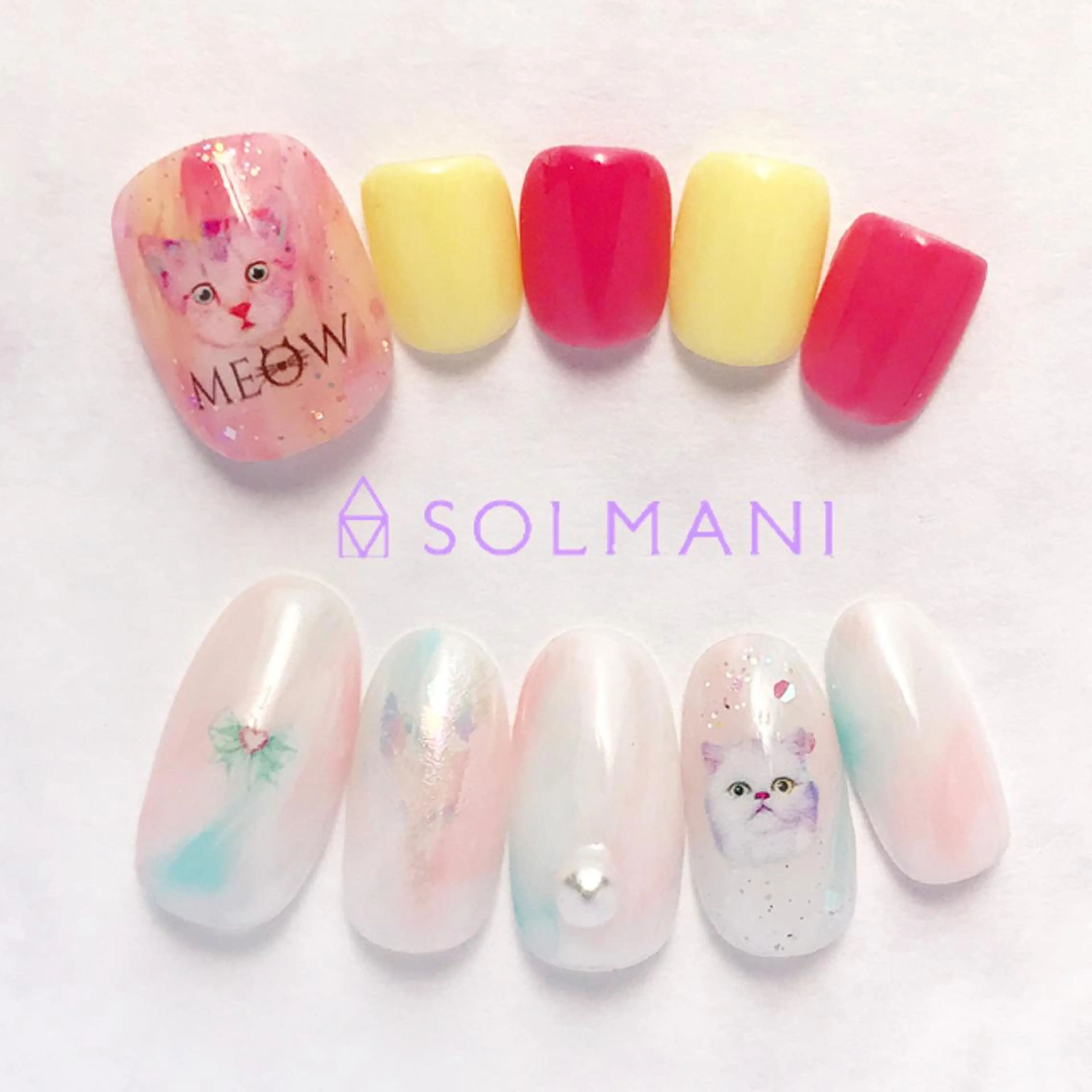 ネイル SOLMANI 予約担当のネイルデザイン