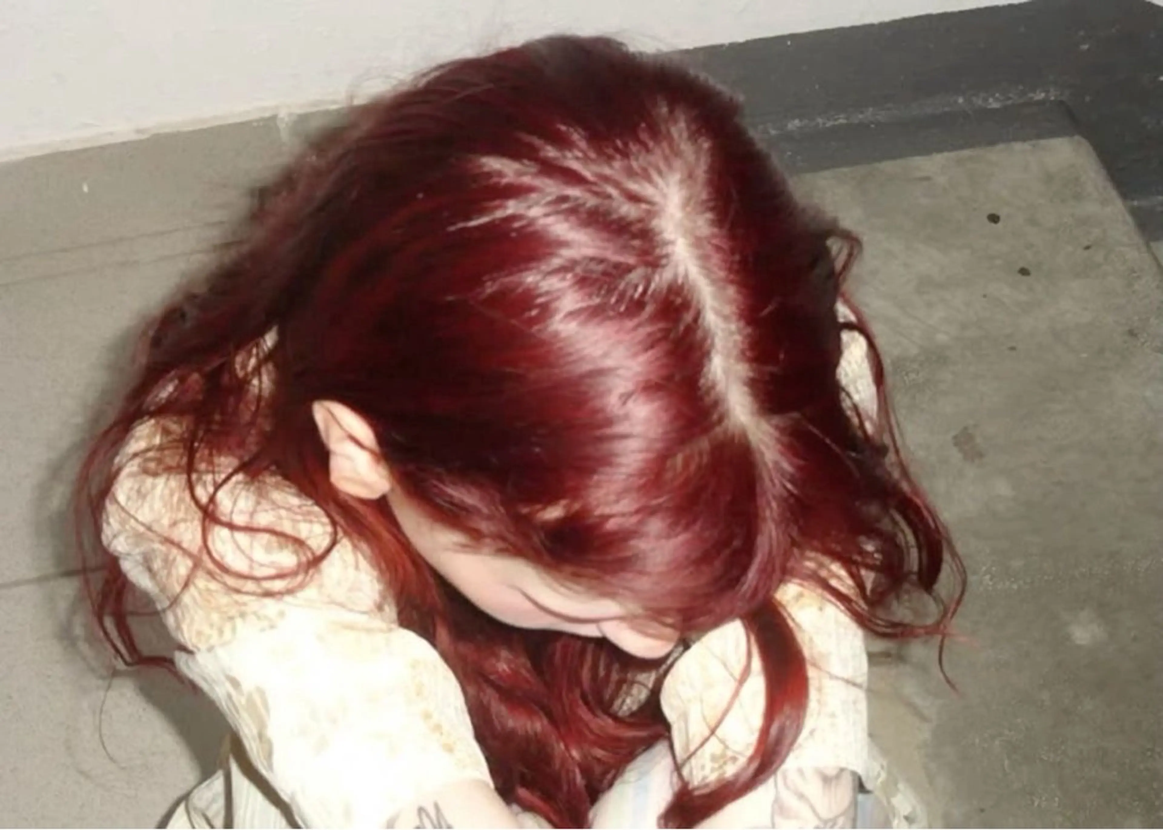 カラー オレンジ オレンジレッド レッドカラー イシカワ ルナのヘアスタイル