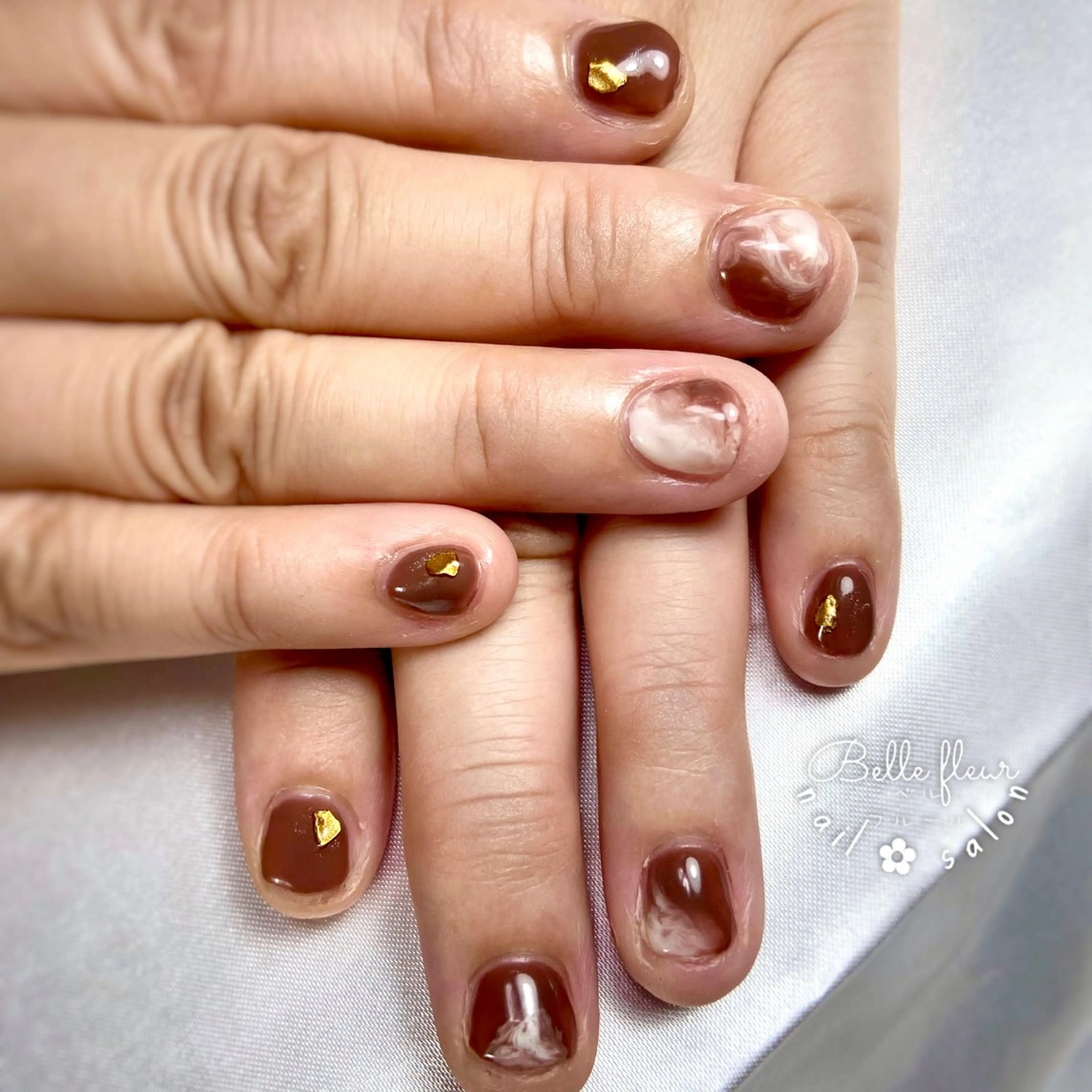 ネイル ハンドネイル ﾈｲﾙｻﾛﾝ Bellefleurのネイルデザイン