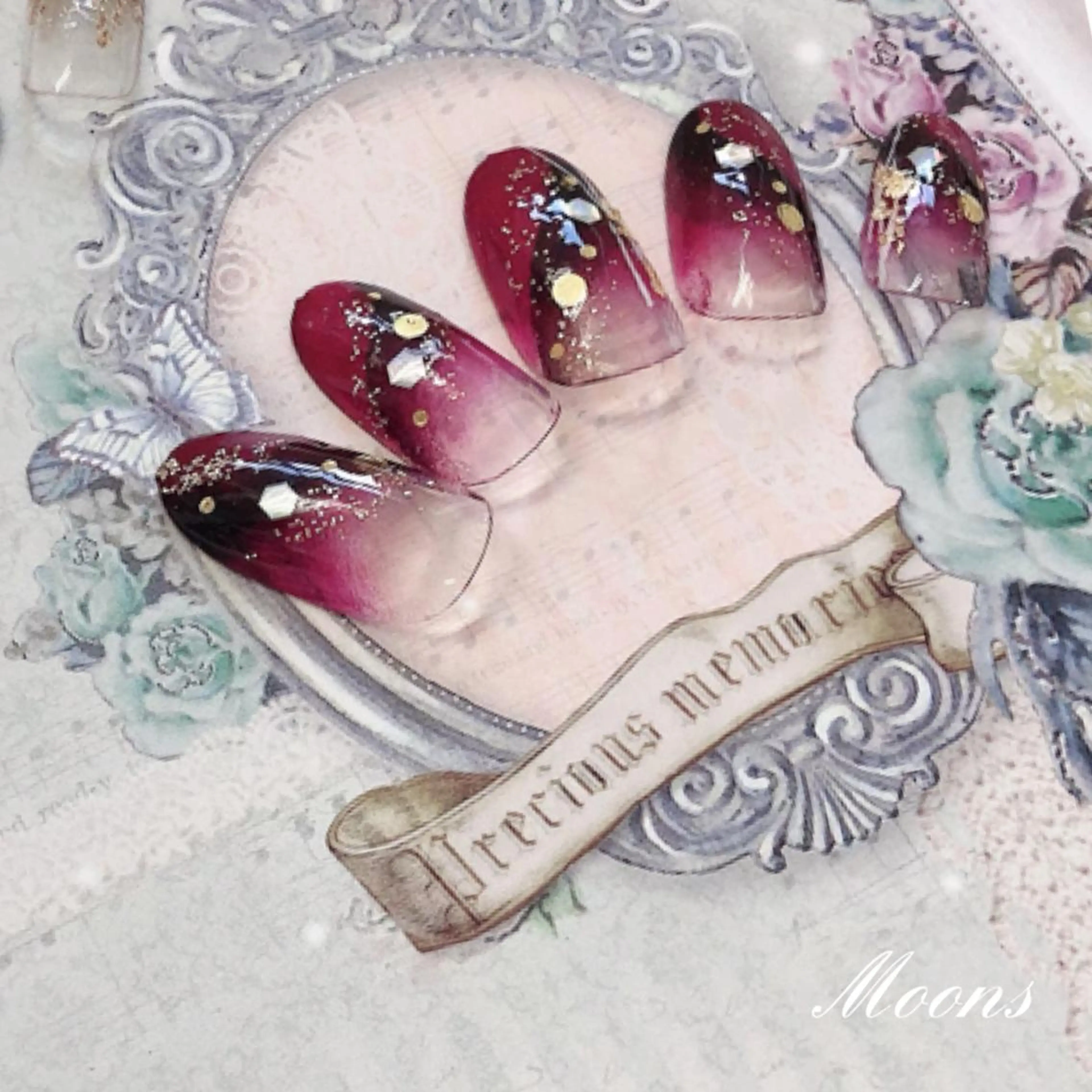 ネイル 成人式 美肌・美爪育成サロン ムーンズのネイルデザイン