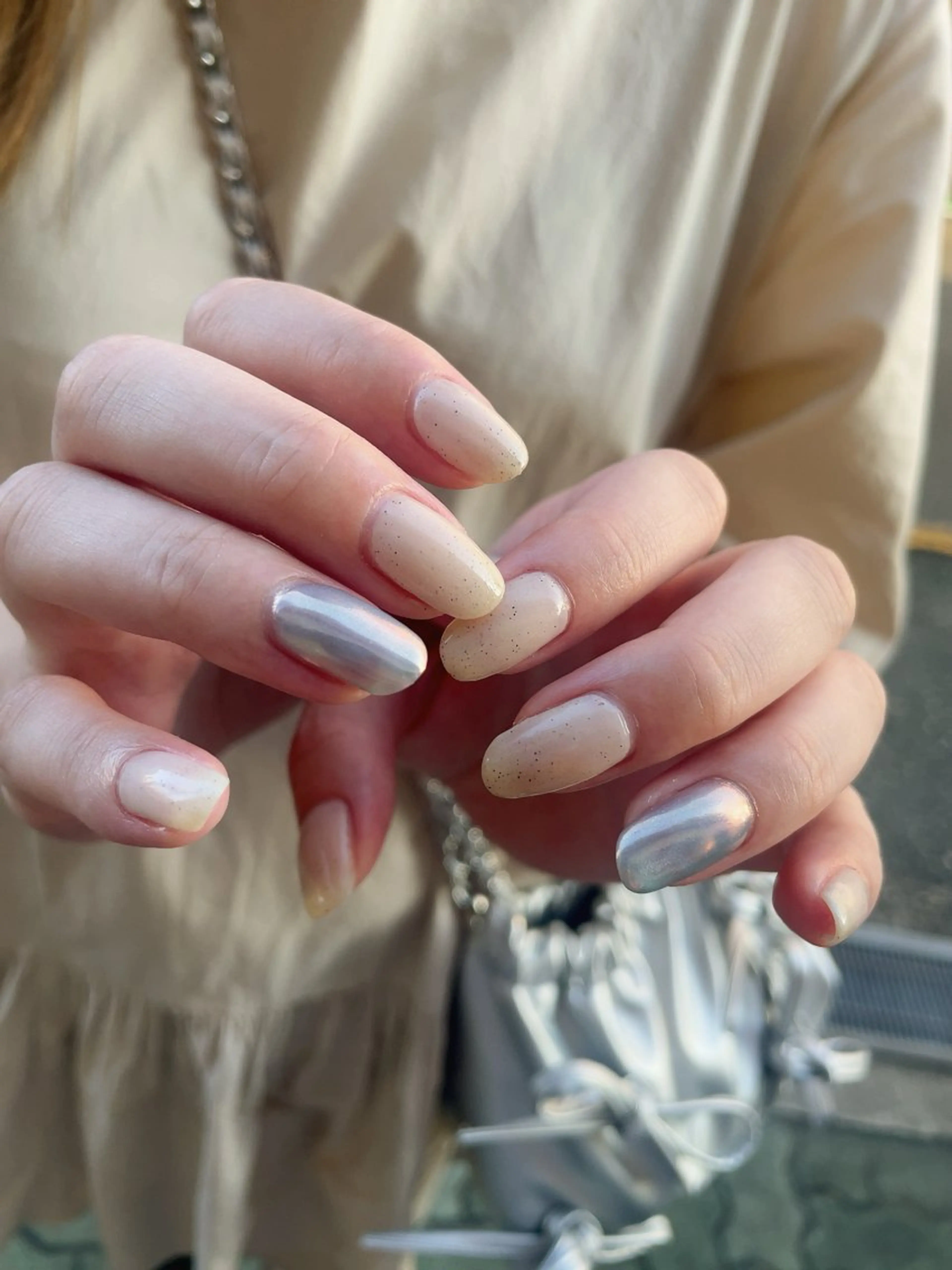 ネイル オーロラネイル ハンドネイル ハンドケア laviebelle norikoのネイルデザイン