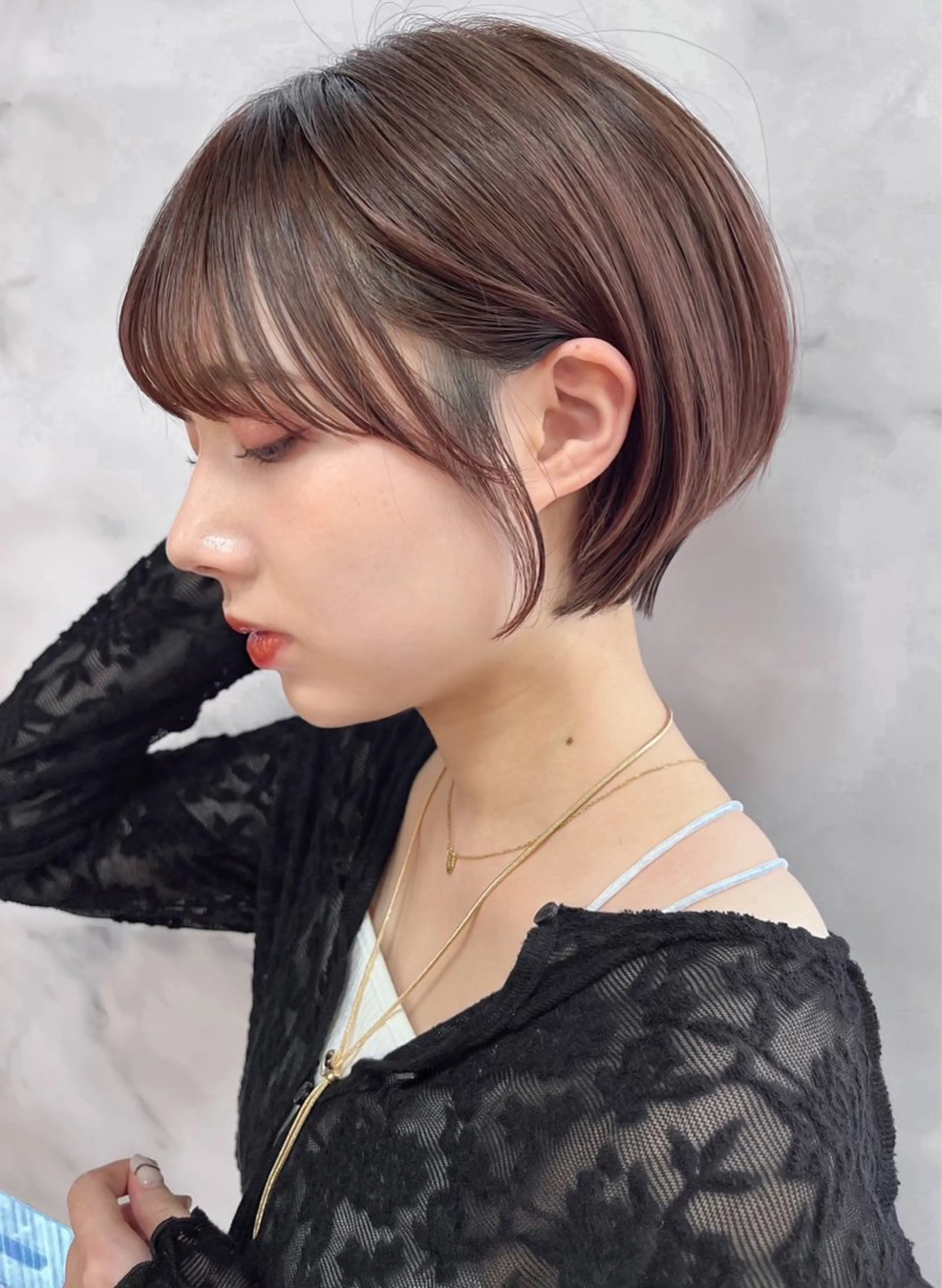 ショート カラー ブラウンカラー ヘアカラー 玉川 京のヘアスタイル