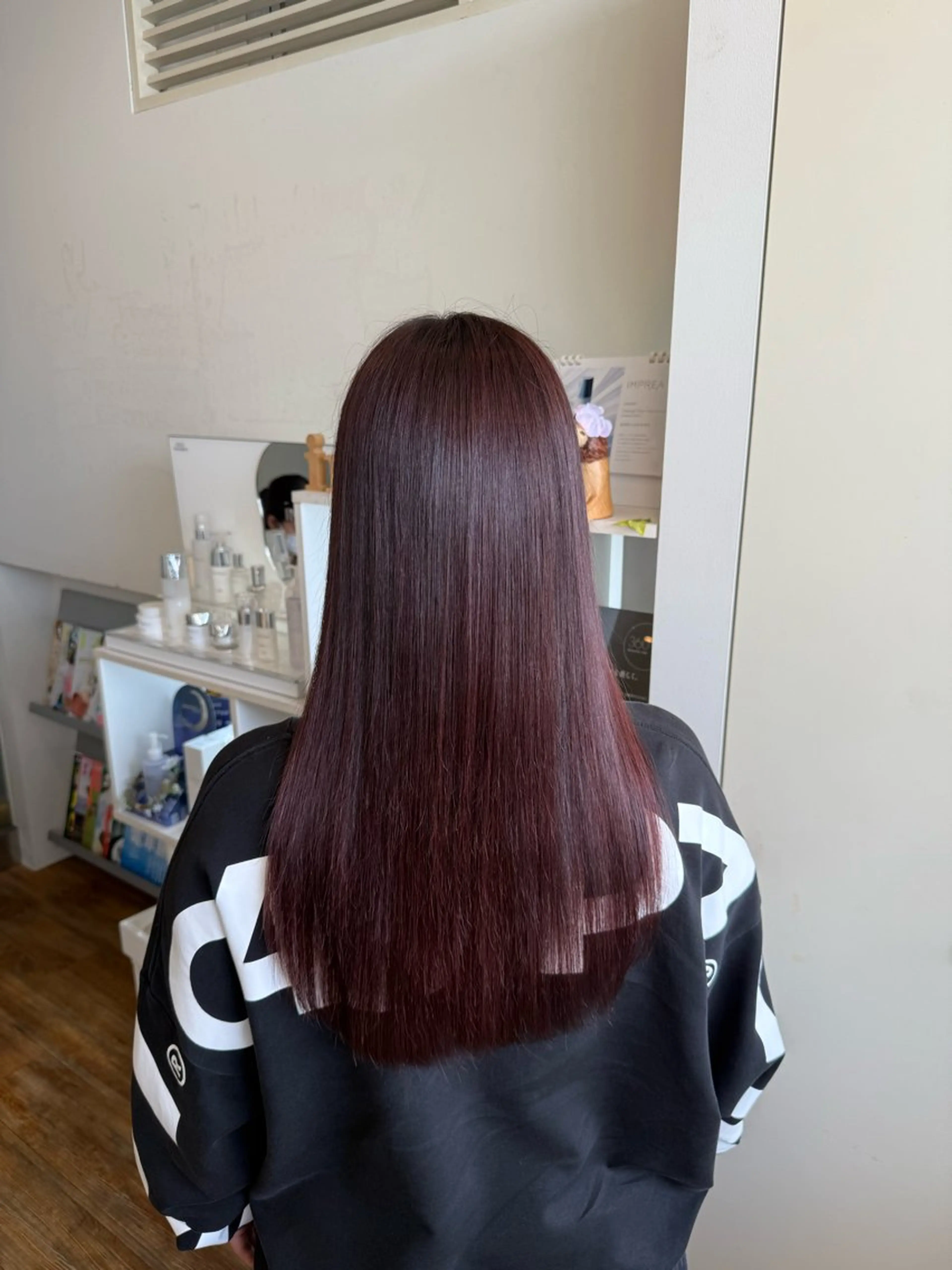 ロング カラー カット ヘアカラー トリートメント 竹添 有梨沙のヘアスタイル