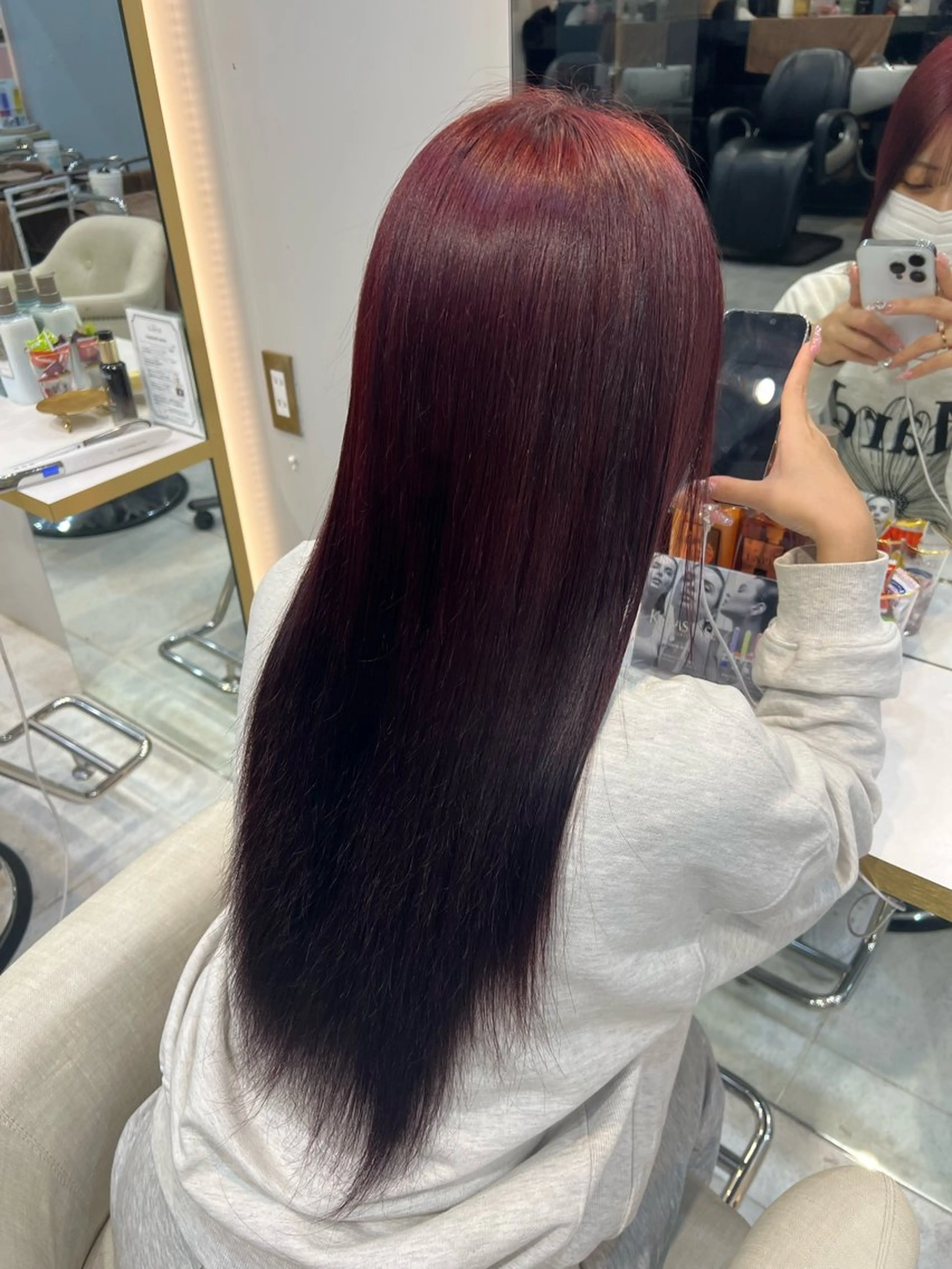 ロング カラー シールエクステ ベージュカラー ブリーチ ケアブリーチ 透明感カラー ハイトーン/髪質改善 🦋KASUGA🖤のヘアスタイル