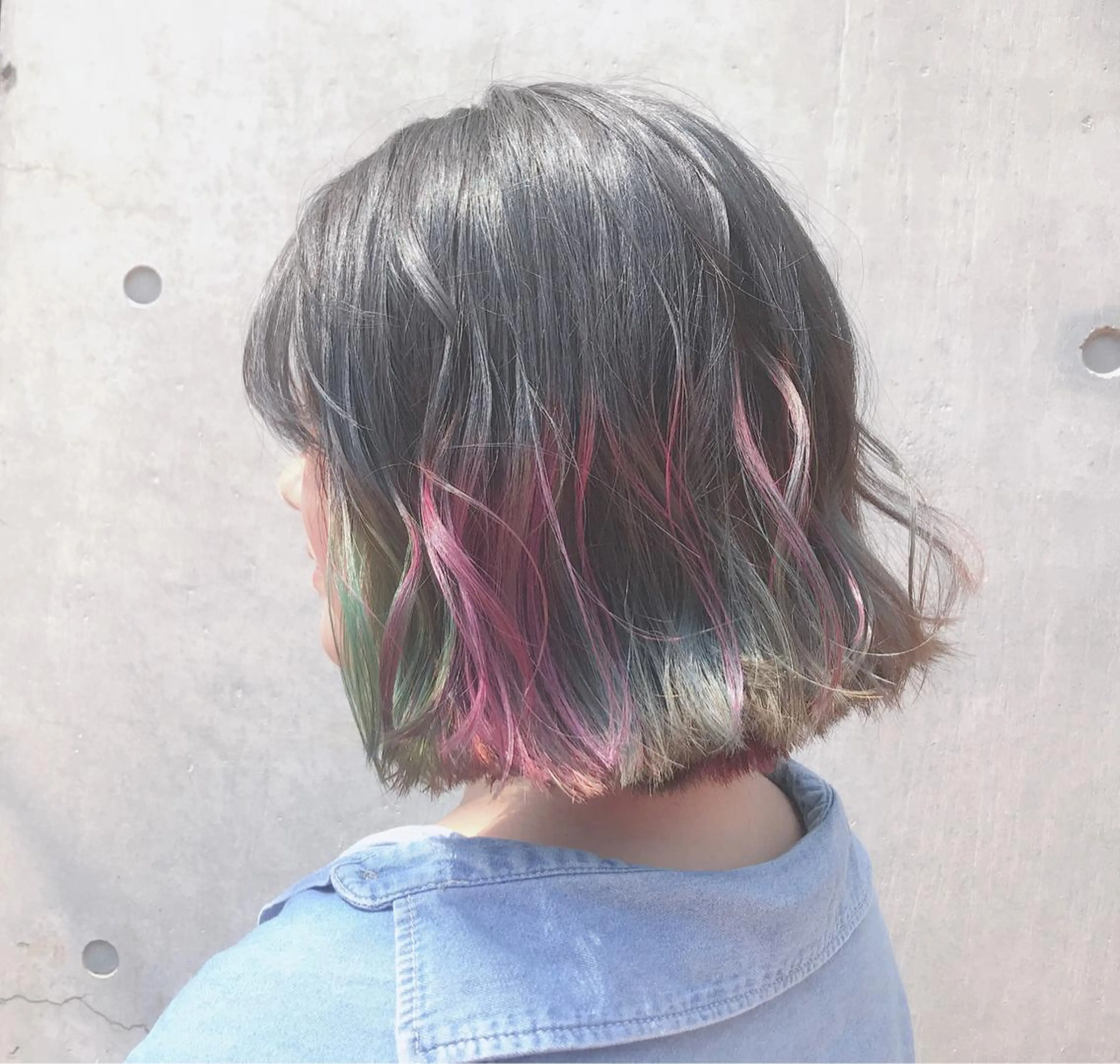 ショート カラー ヘアアレンジ アイラッシュ/美容室 個室/瀬戸 一菜のヘアスタイル