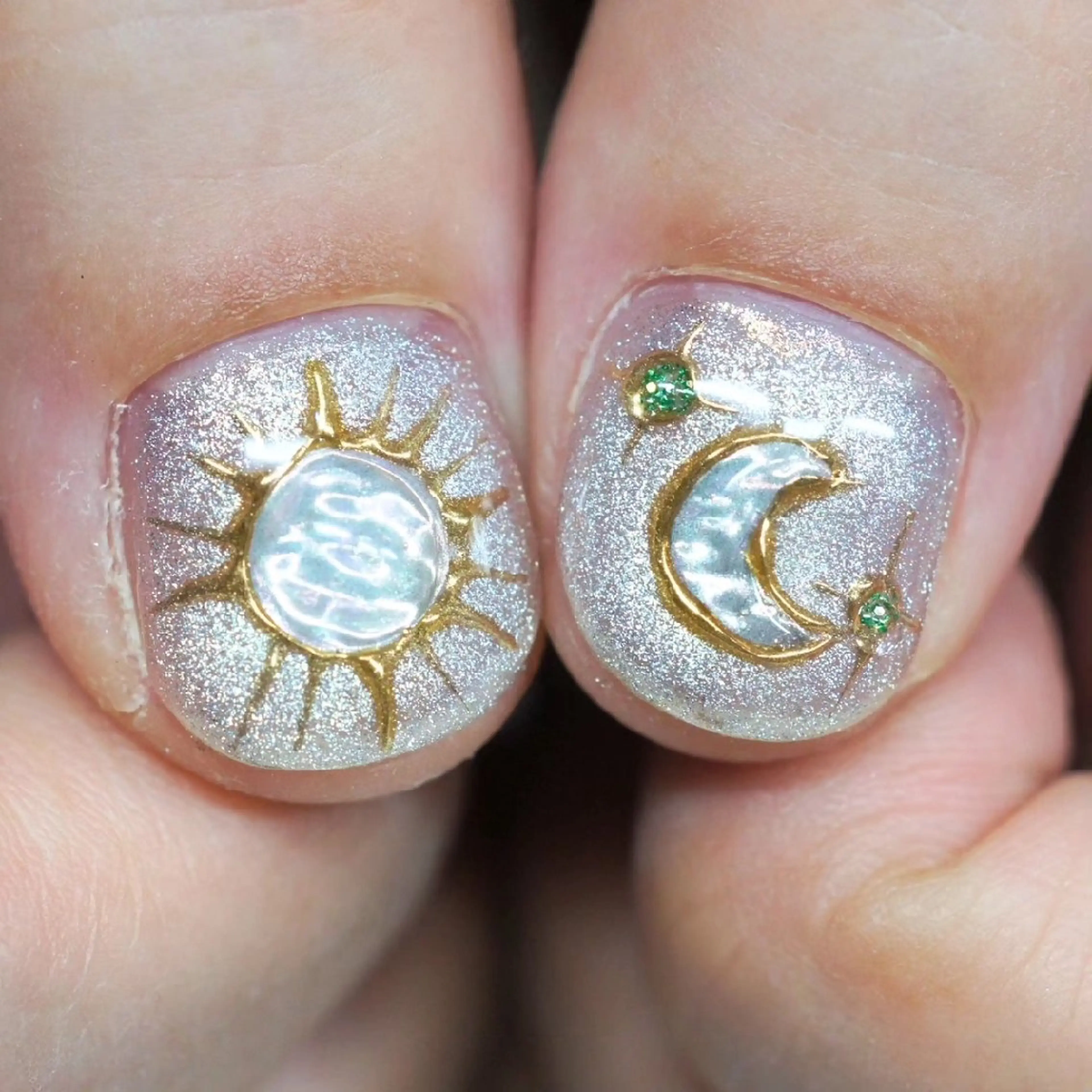 ネイル アートネイル 氷ネイル・うるうるネイル キラキラネイル マグネットネイル ハンドネイル nails muu まゆのネイルデザイン