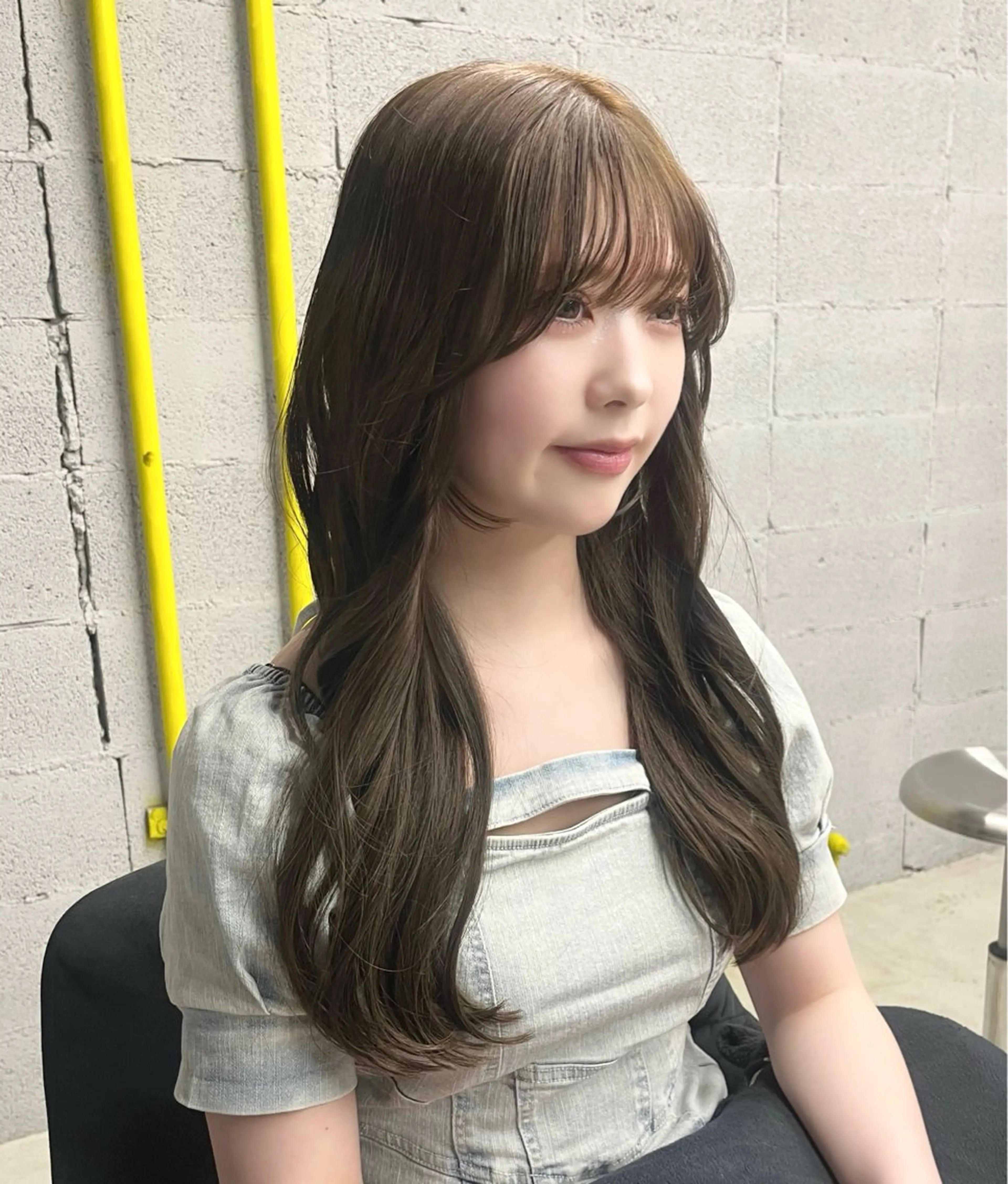 ロング col sapporo所属・あざと可愛い💓 盛れる顔まわり/uiのヘアスタイル