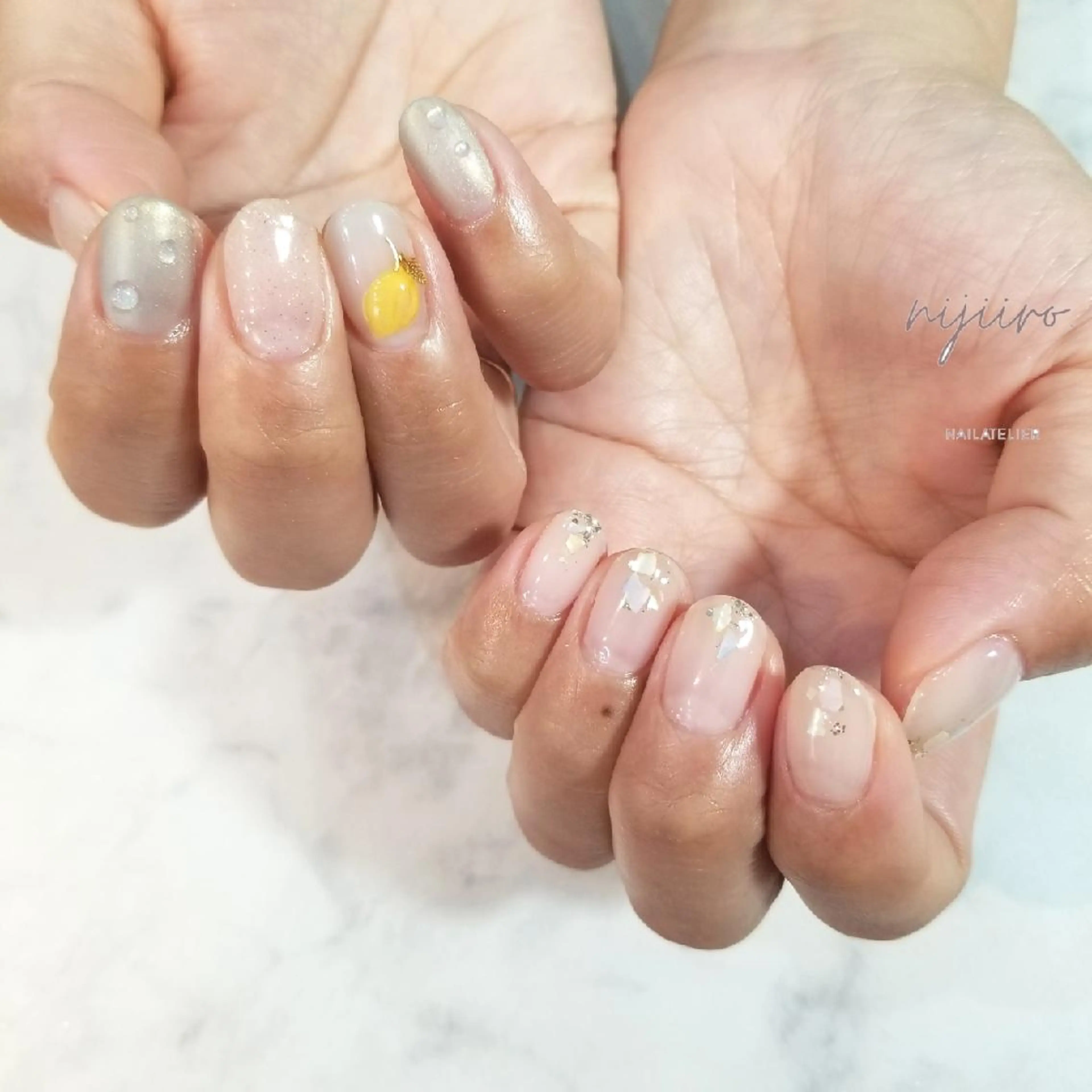 ネイル ハンドネイル nailatelier nijiiro.所属・nijiiro🌈 サトウのネイルデザイン