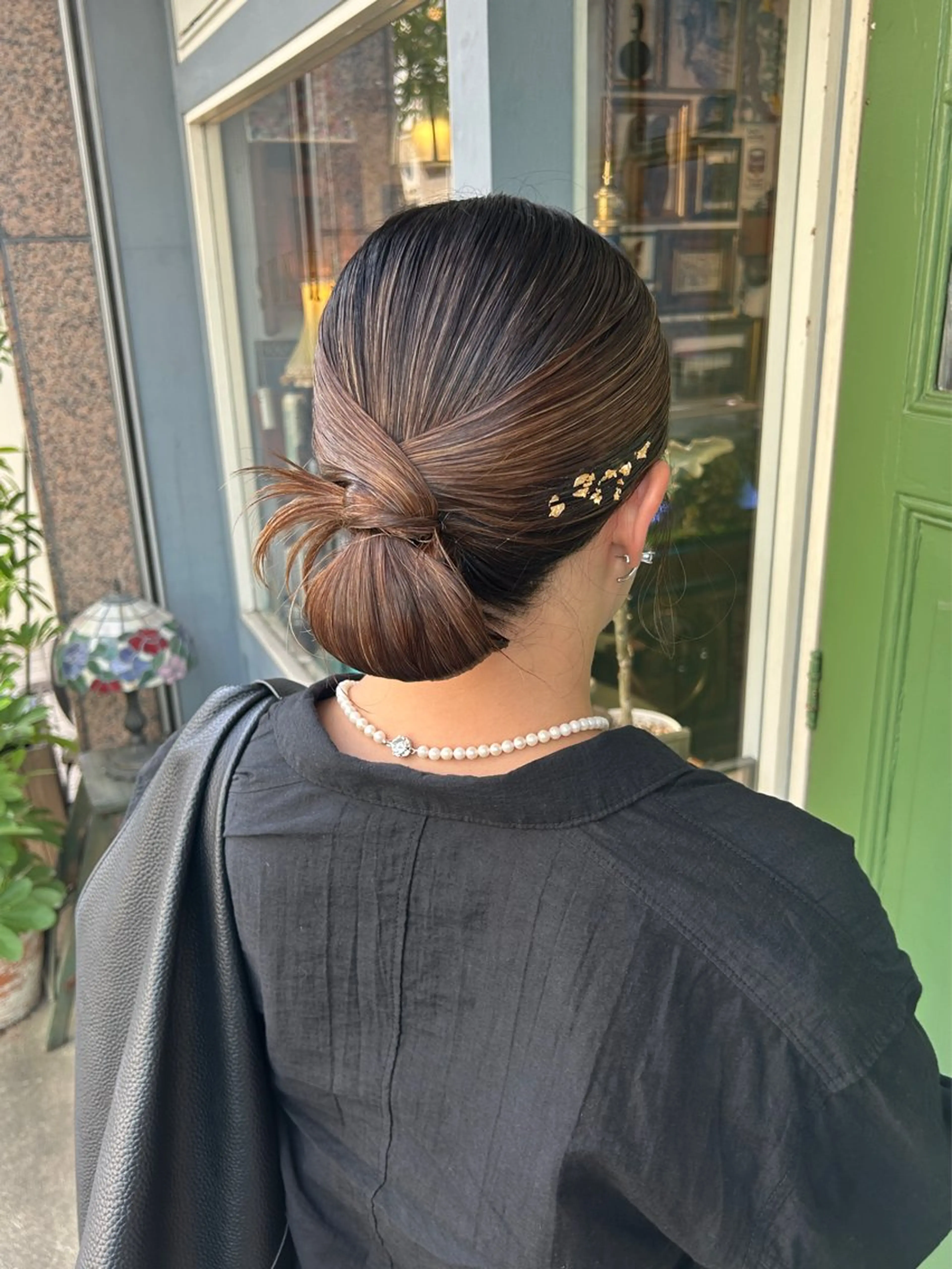 ロング ヘアアレンジ ヘアセット 清水千優/パーマ/透 明感カラー/メンズのヘアスタイル