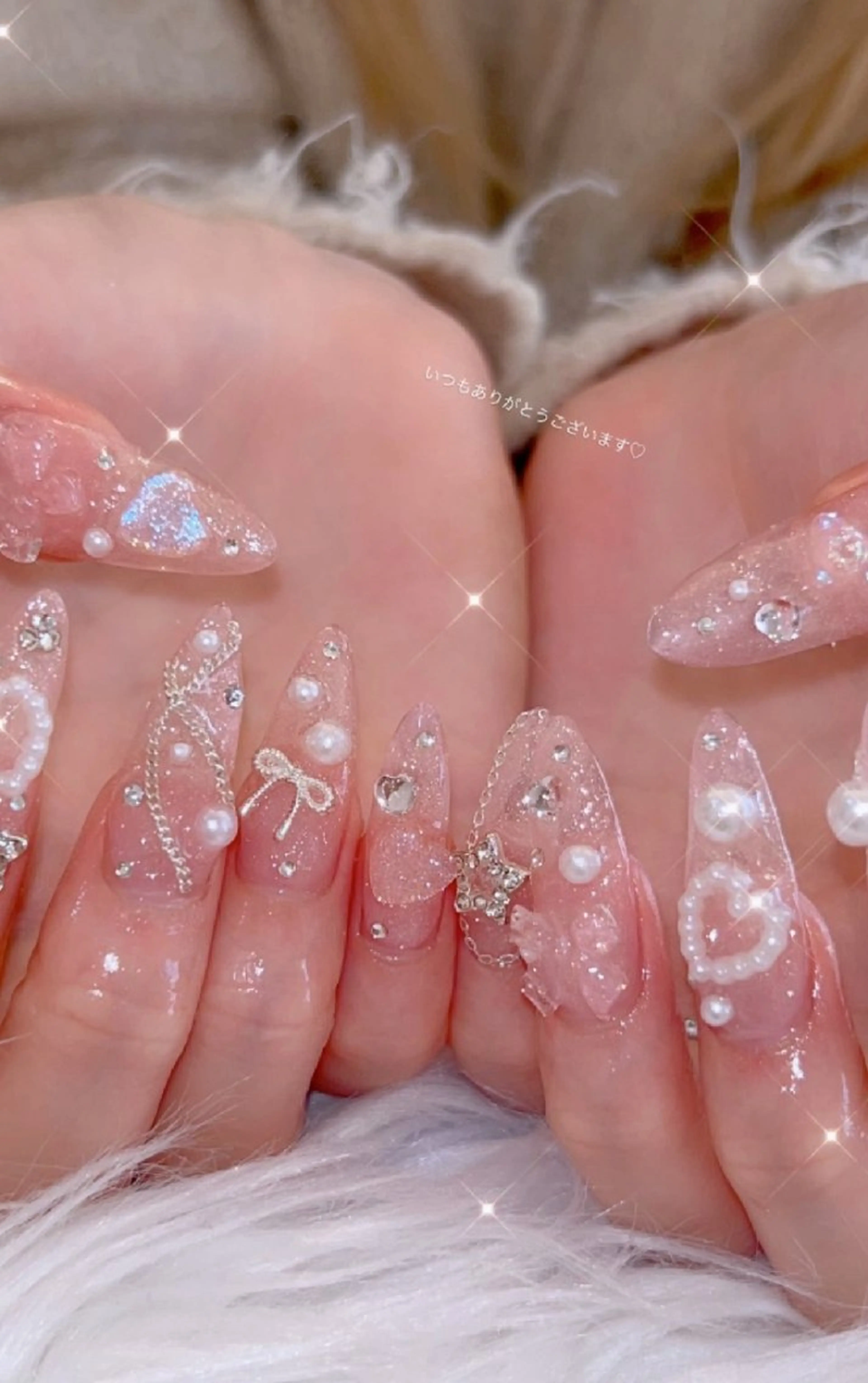 ネイル アートネイル 春ネイル ワンホンネイル ハンドネイル I LOVE ME  NAIL.｡.:*♡のネイルデザイン