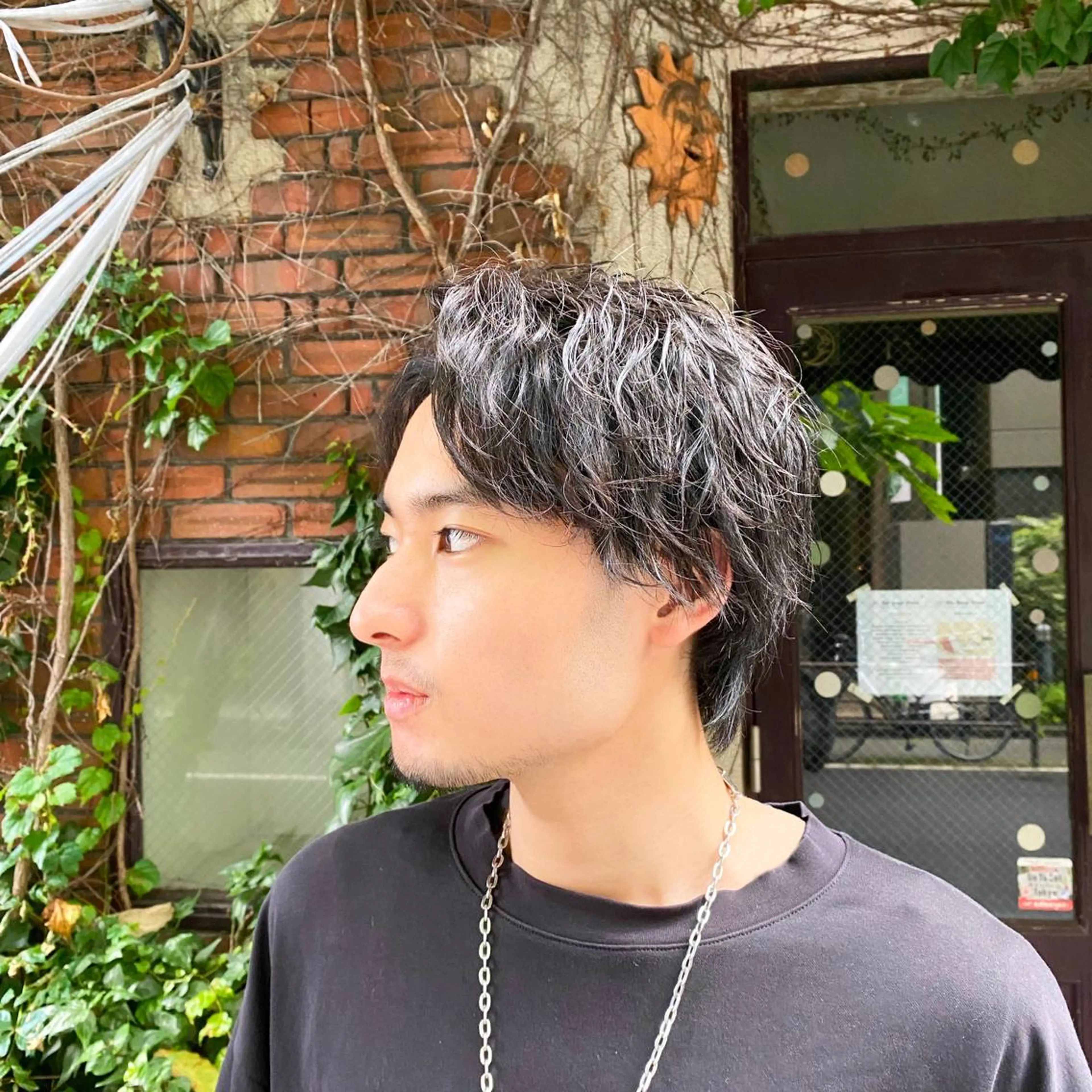 ショート ヘアアレンジ メンズ メンズパーマ メンズウルフカット 顔周りカット ウルフカット カット FLOW aoyama所属・✨レディース✨ 今だけカット￥０大石のヘアスタイル