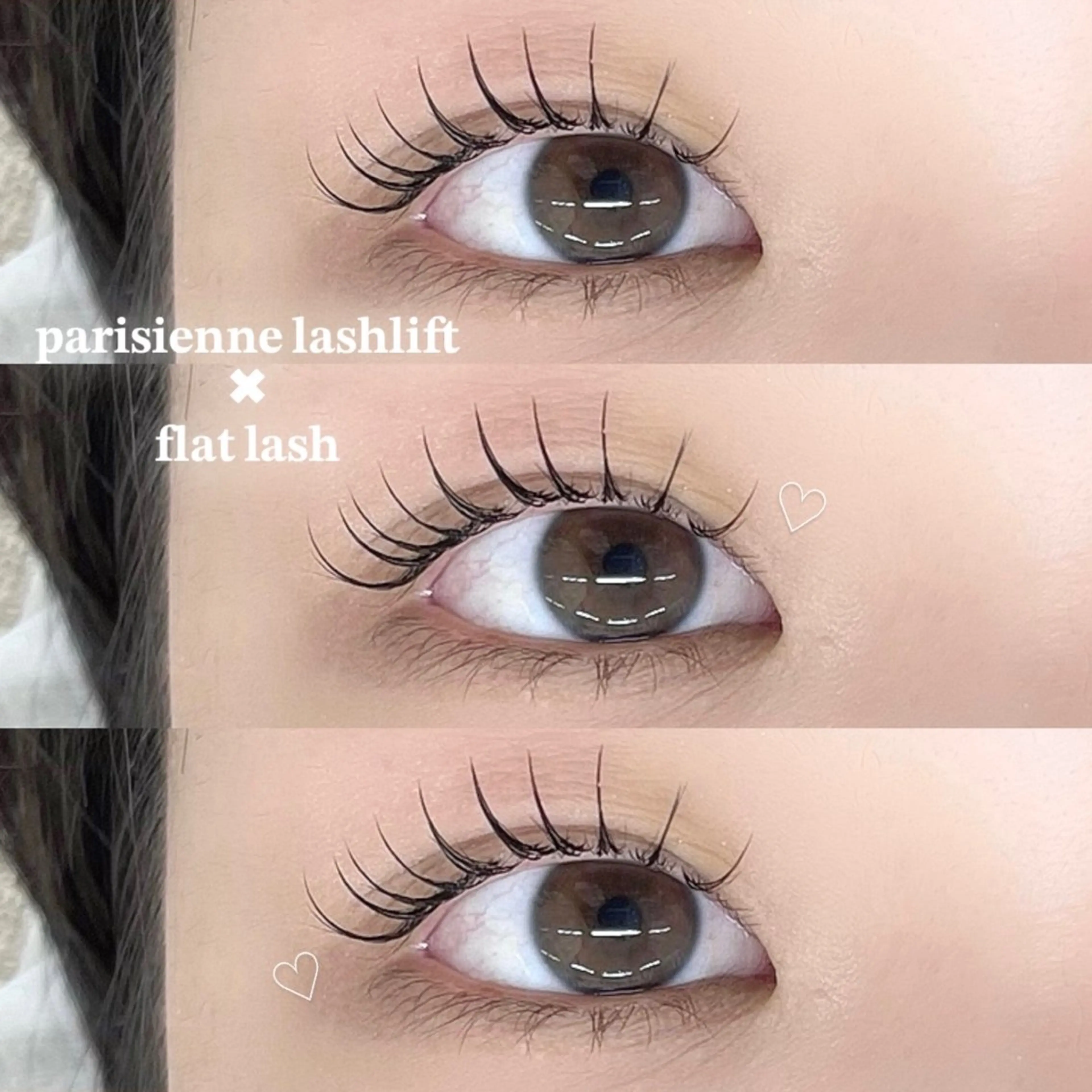 マツエク・マツパ フラットラッシュ パリジェンヌラッシュリフト ★ 𝒎𝒐𝒎𝒐の眉毛・アイブロウイメージ