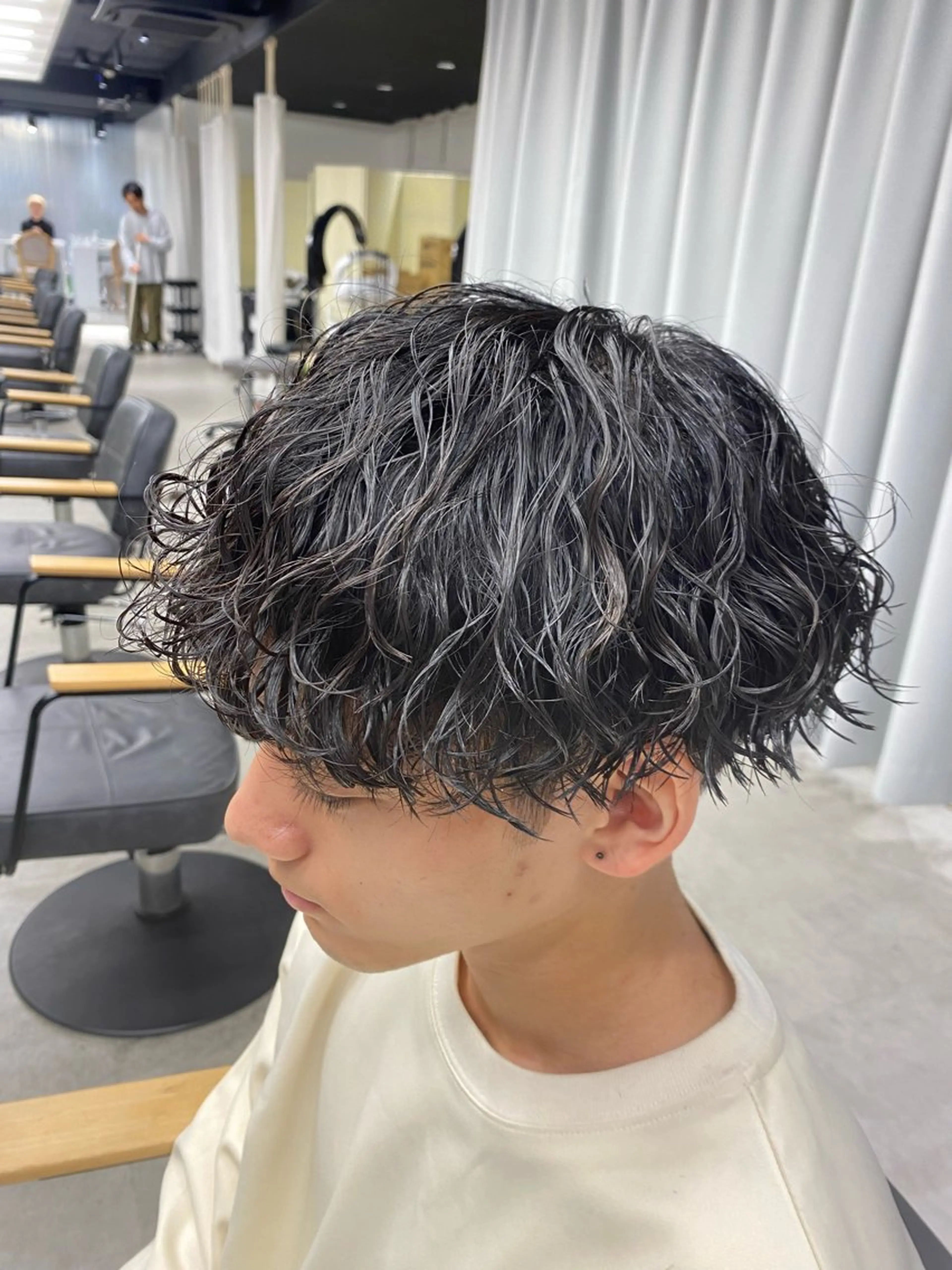 パーマ メンズ カット パーマ シャドウパーマ/ ルーズパーマ/メンズのヘアスタイル