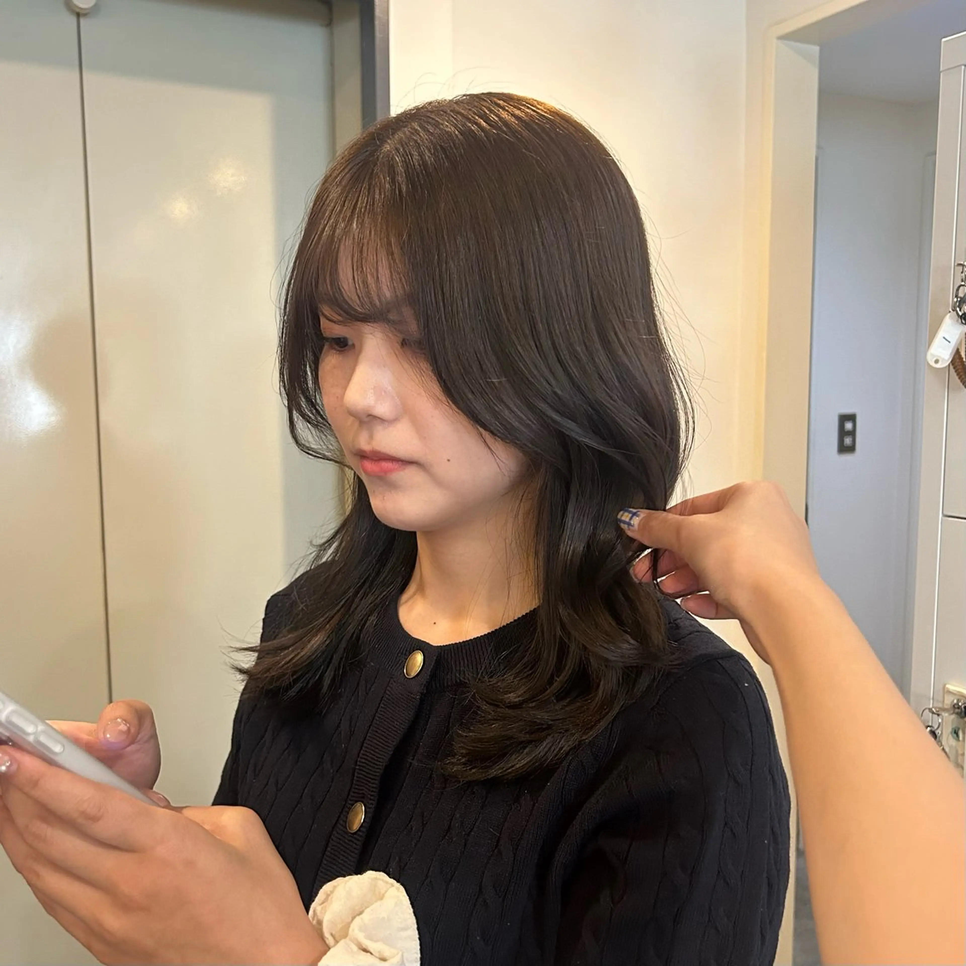 ミディアム カラー 透明感カラー/ ナチュラル/toaのヘアスタイル