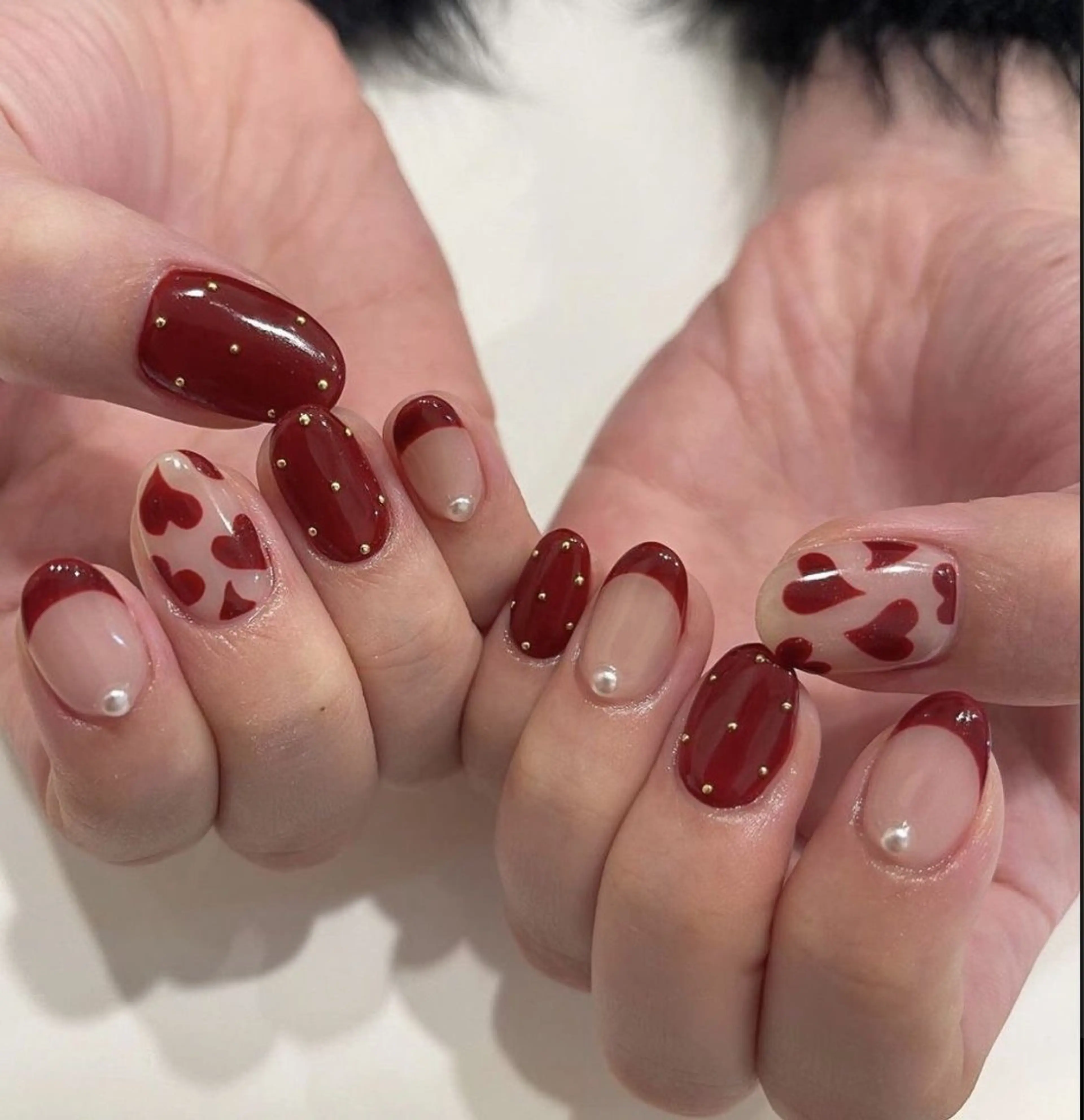 ネイル 冬ネイル クリスマス ハンドネイル Lumi de nails所属・Lumi de nailsのネイルデザイン