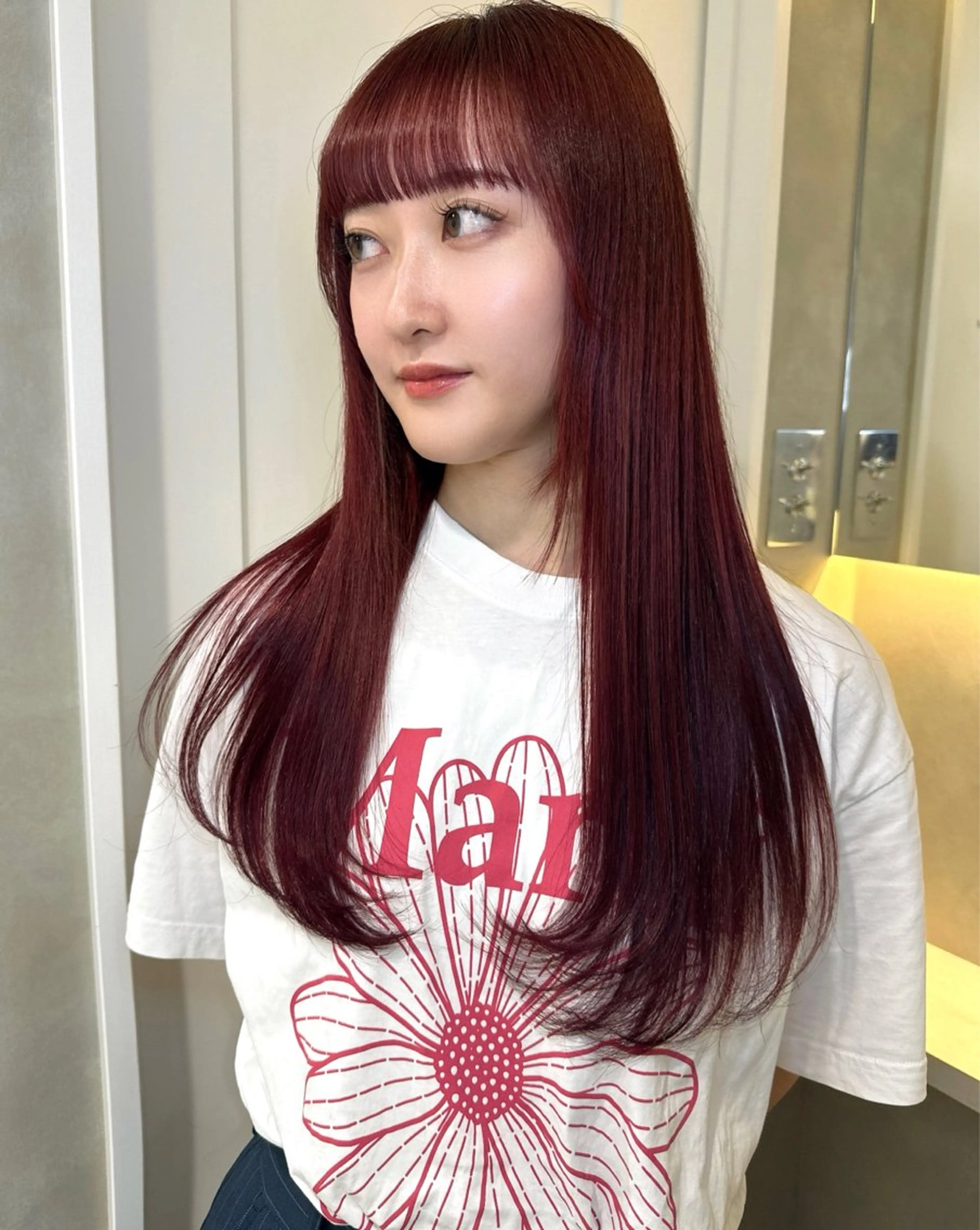 ロング ヘアカラー トリートメント 髪質改善×艶カラー / sayaka🤍のヘアスタイル