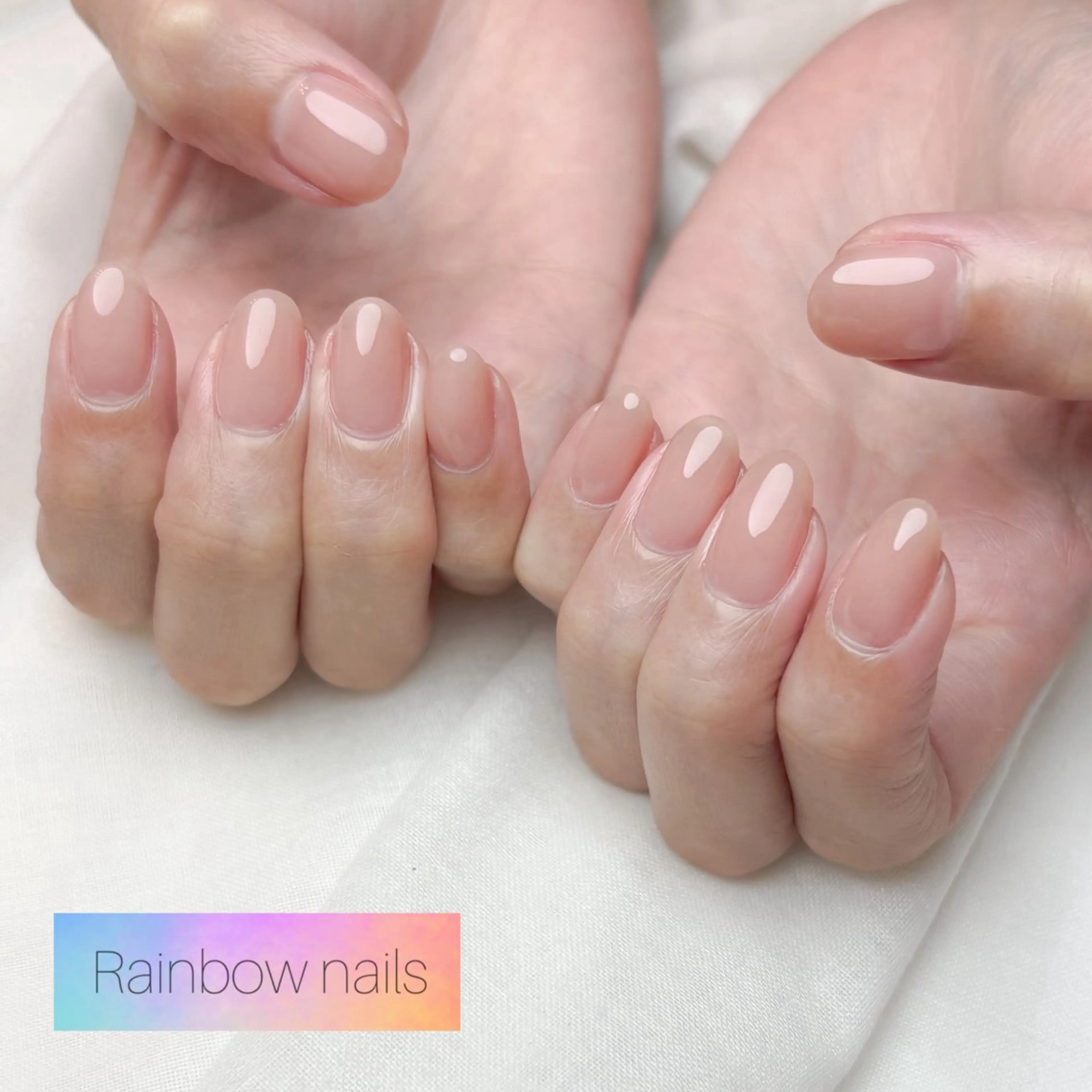 ネイル ワンカラーネイル ハンドネイル Rainbow nailsくろちゃんのネイルデザイン