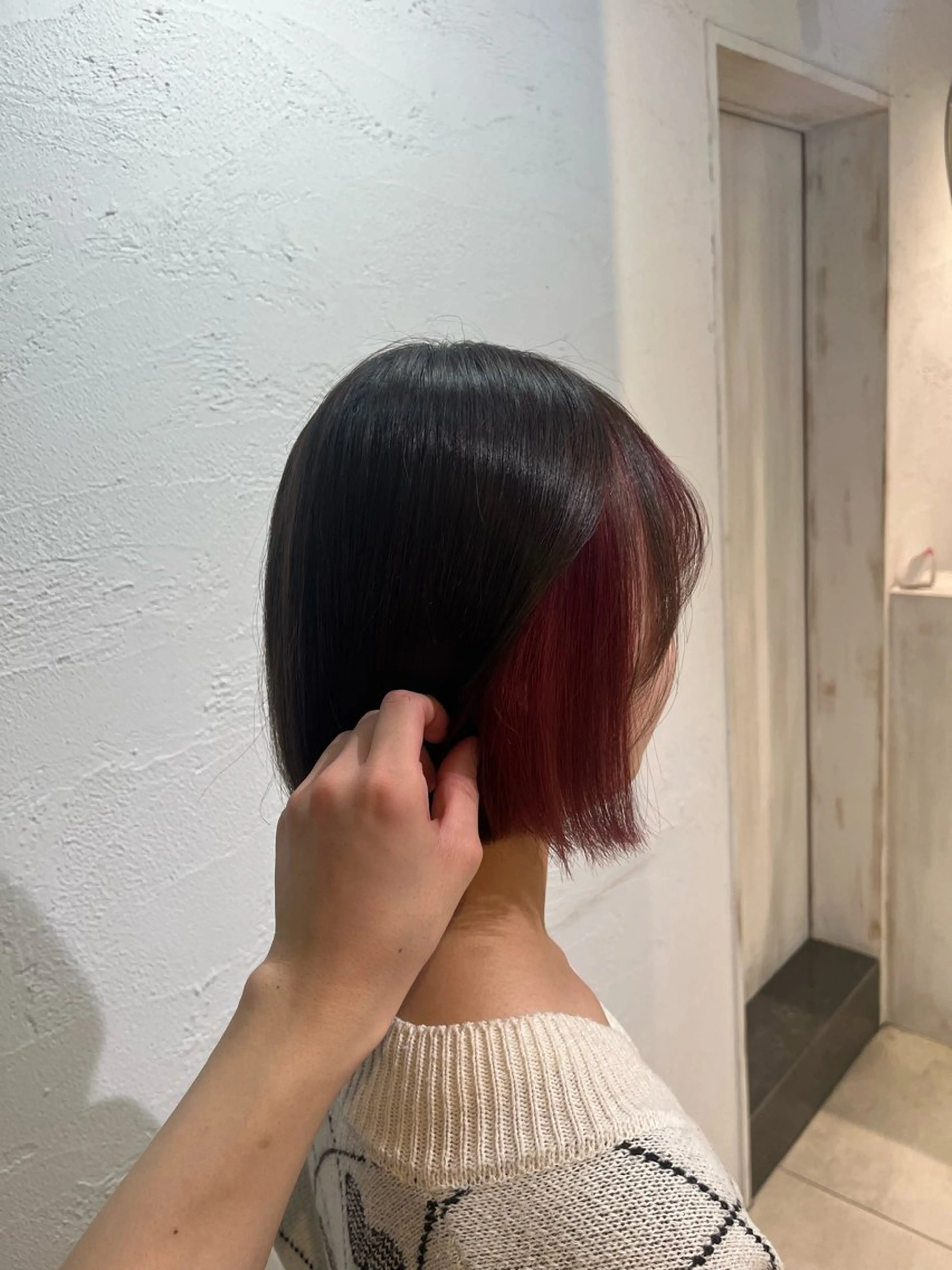 ミディアム メイク/ケアカラー 🐬HIKARU🐬のヘアスタイル