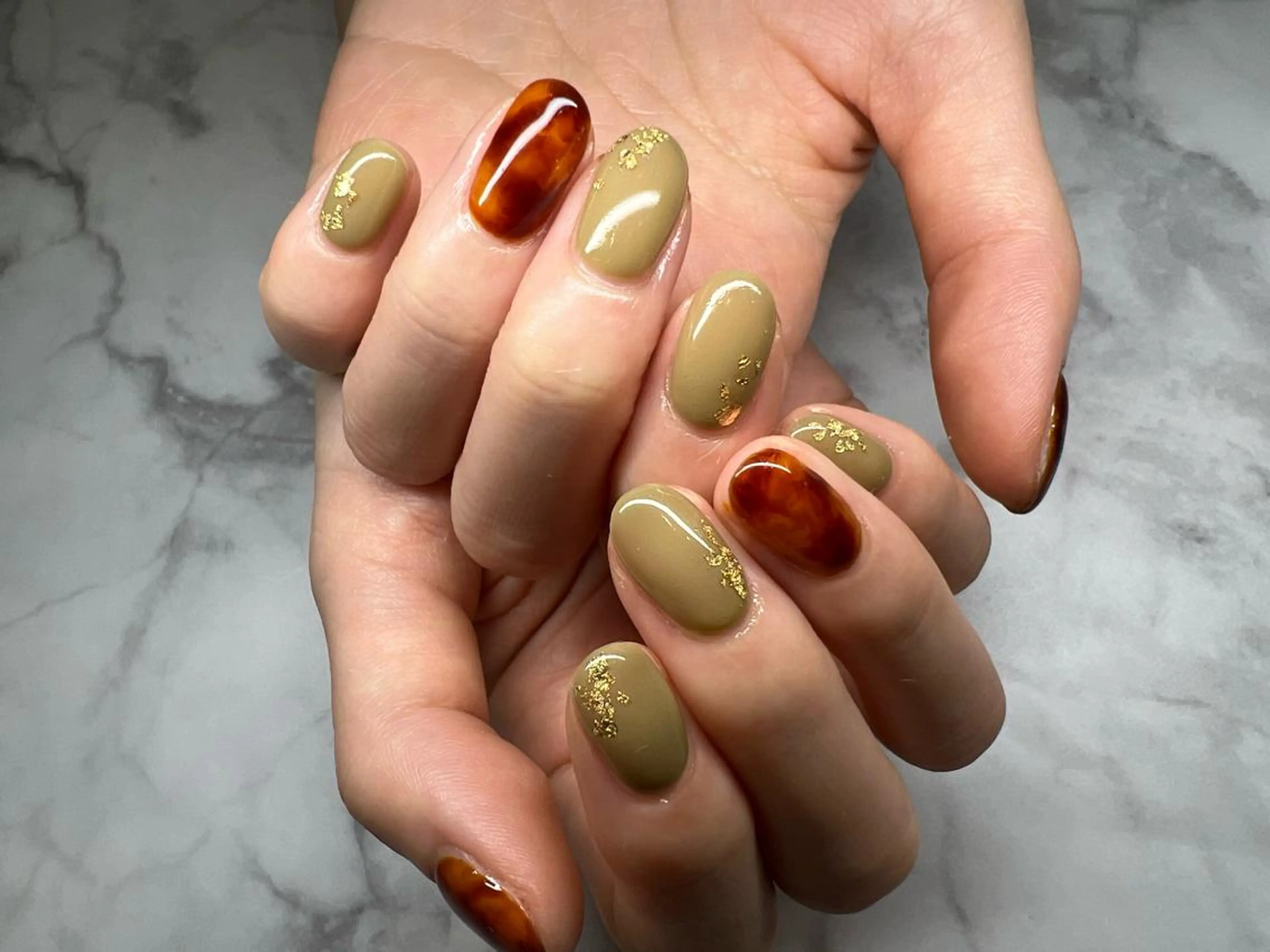 ネイル アートネイル べっ甲ネイル nail&eyelash sourire（スリール） byPRESSNAIL&EYELASH所属・Sourire つぼしたのネイルデザイン