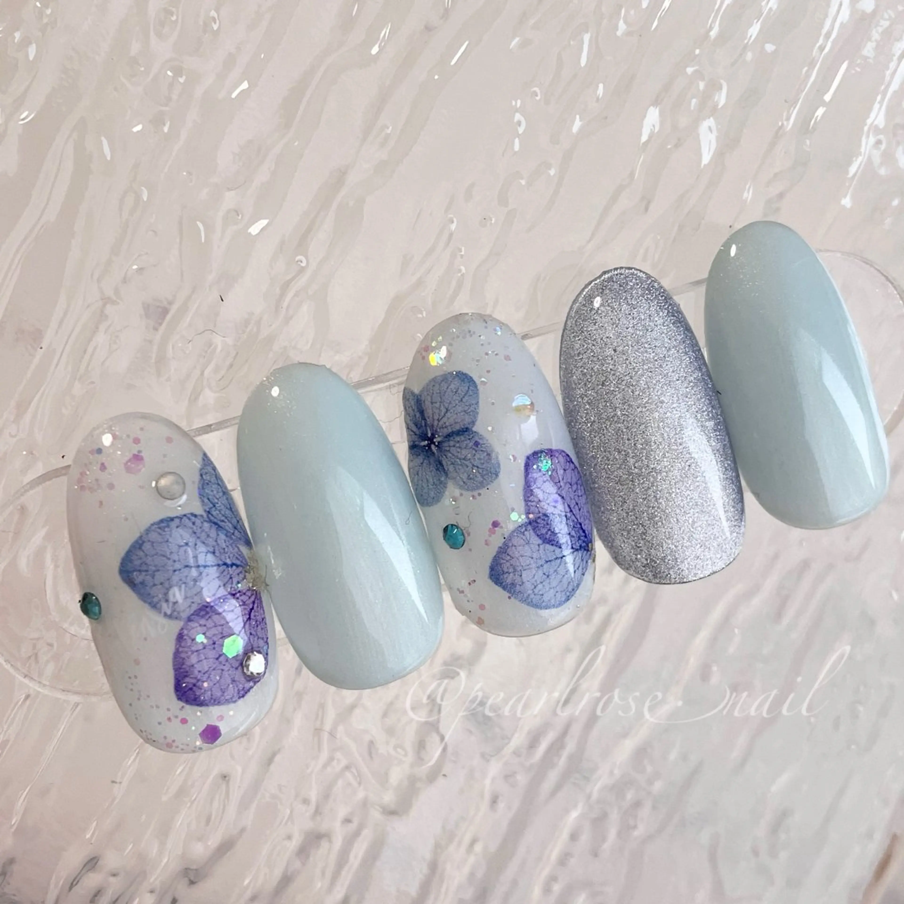 ネイル ハンドネイル Beauty salon Ryu・ange所属・PEARL ROSE パールローズのネイルデザイン