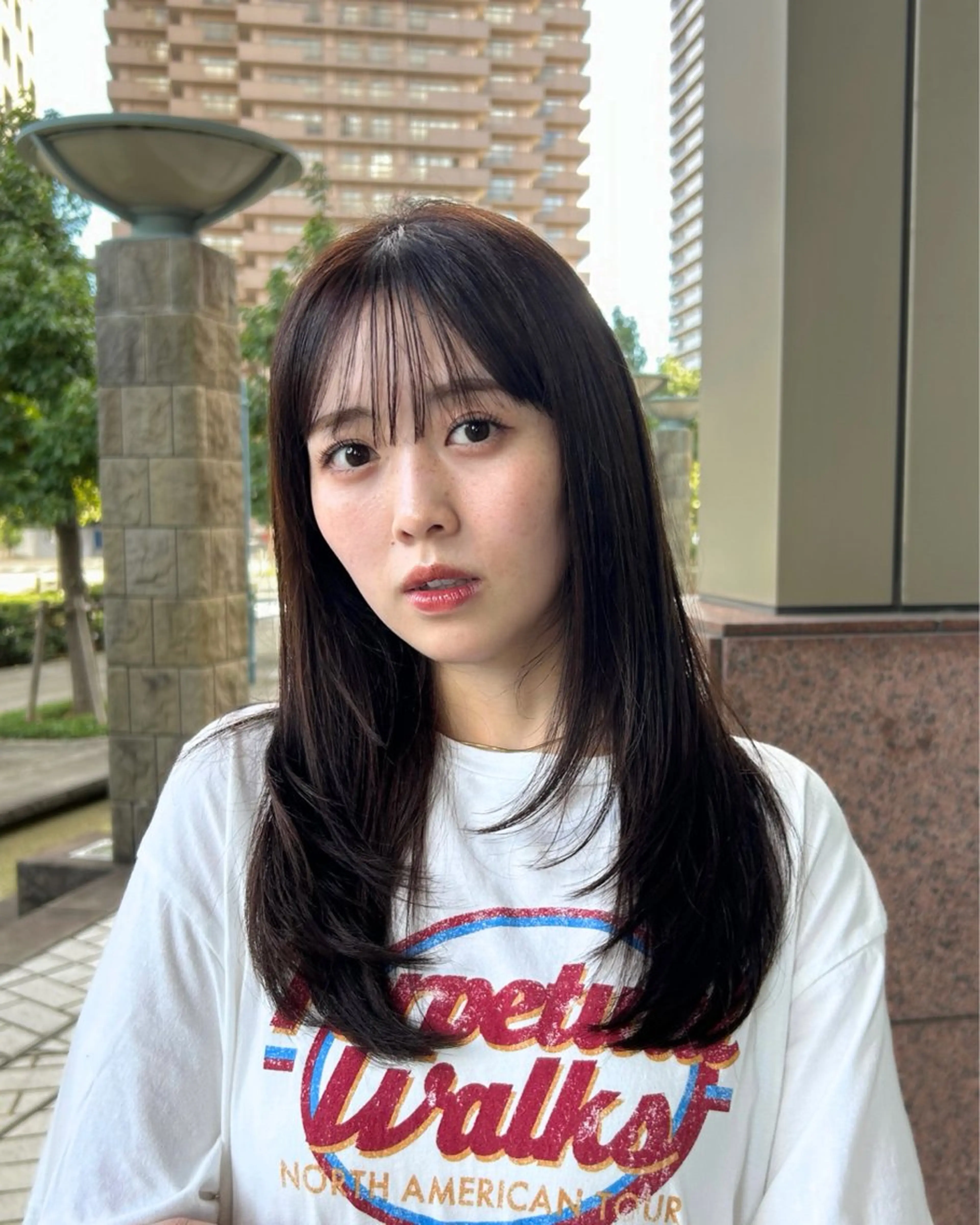 セミロング カット ヘアカラー トリートメント être by comme Matisse所属・髪質改善／レイヤー /Yuto.Araiのヘアスタイル