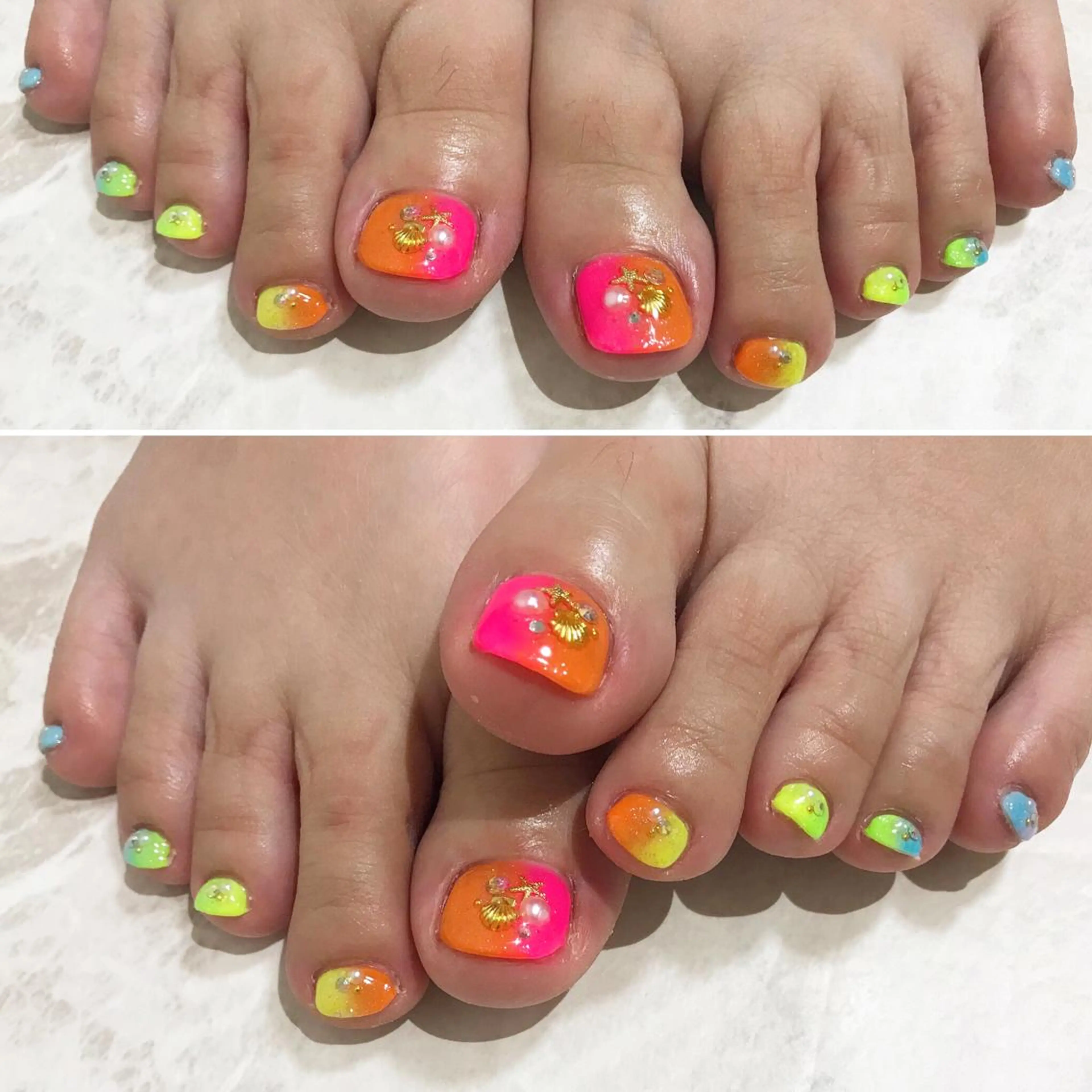 ネイル フットネイル ニュアンスネイル シンプルネイル 春ネイル 夏ネイル ネイル フフラ所属・nail fufla ♡yamane♡のネイルデザイン