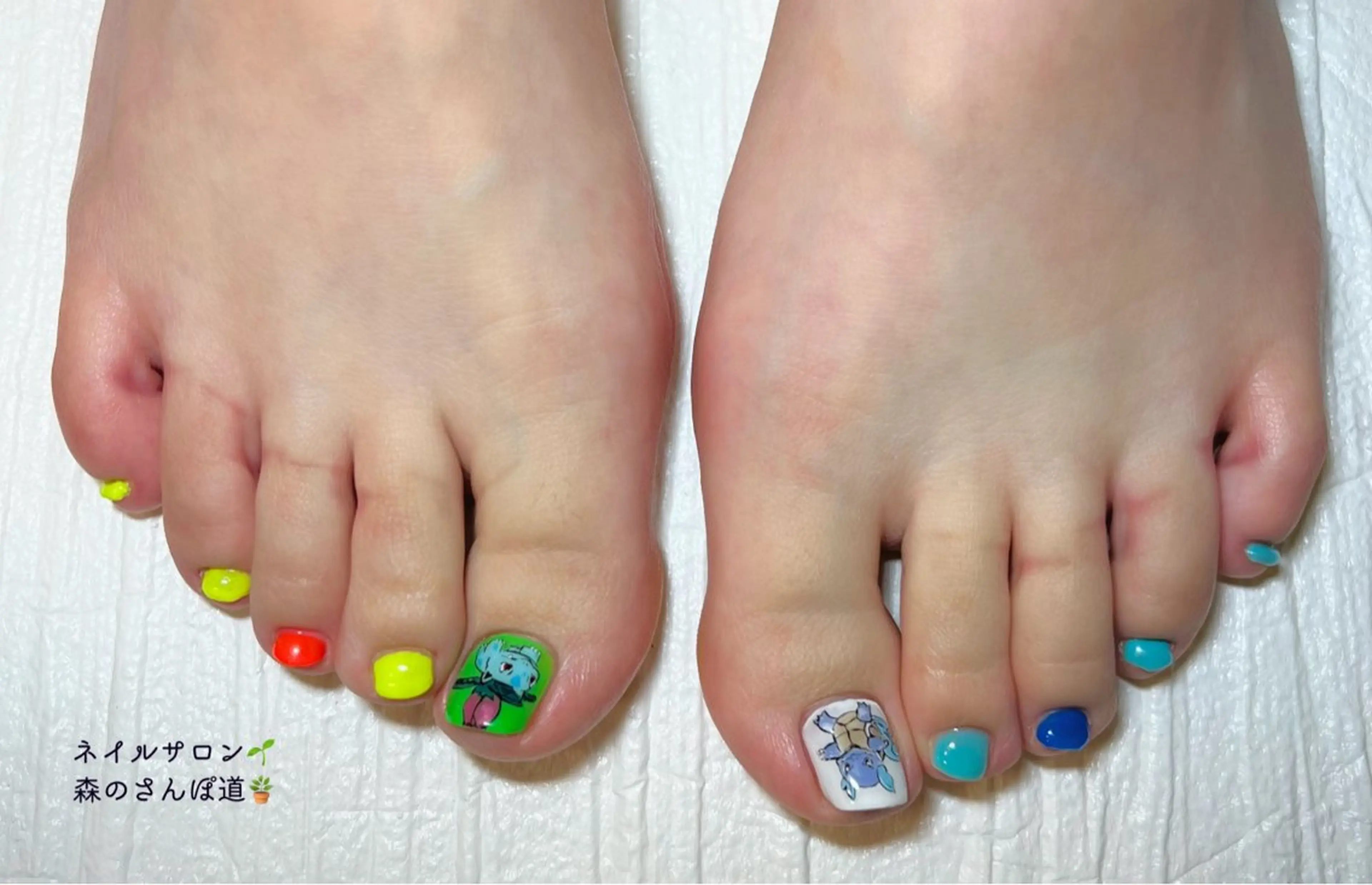 ネイル フットネイル 森のさんぽ道所属・ショートネイル 森のさんぽ道のネイルデザイン