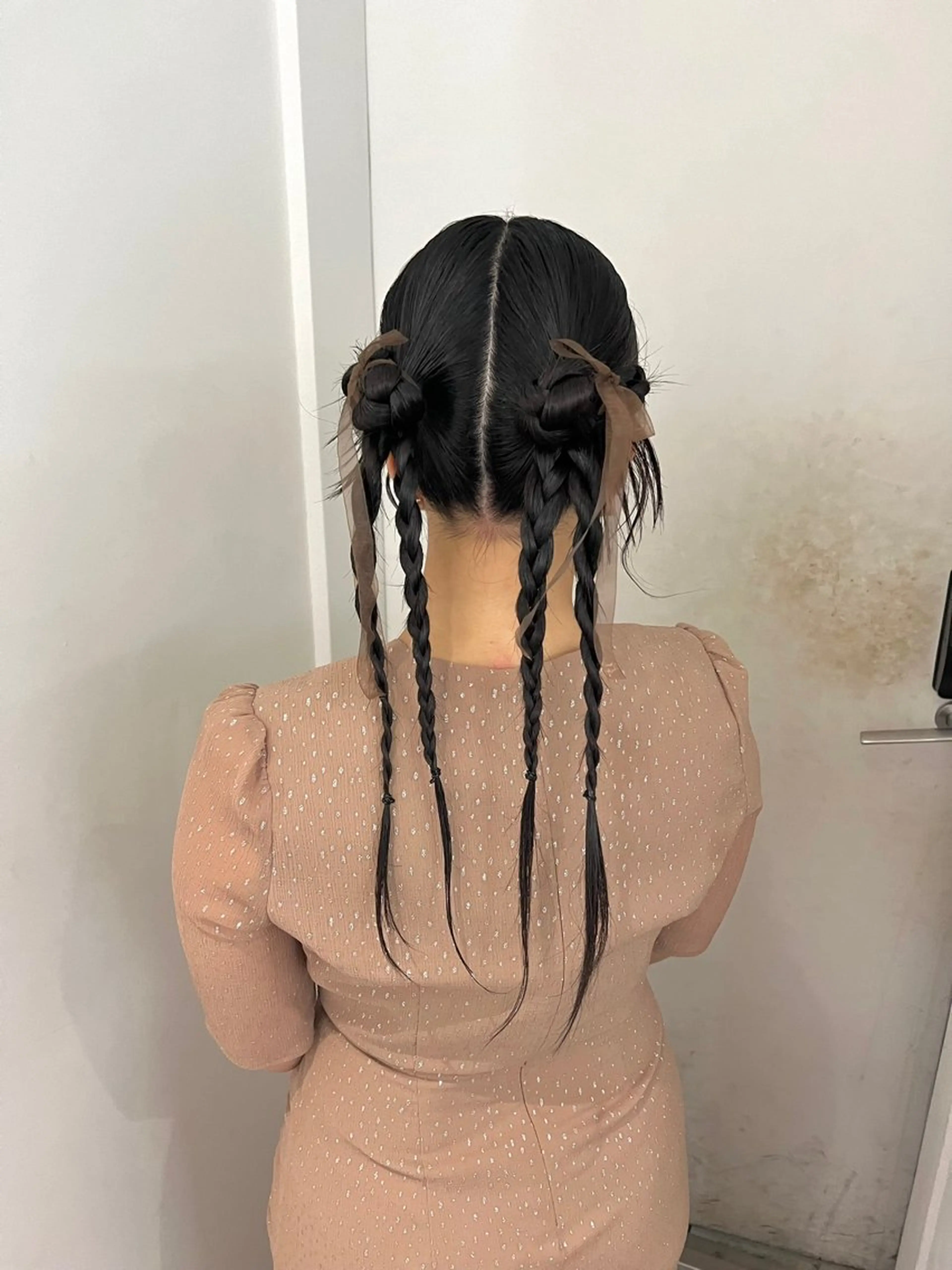 ロング ヘアアレンジ 結婚式・ブライダル ヘアセット GrandStory SHIBUYA所属・卒業式お呼ばれ🕊️ ヘアセット✴︎ミキのヘアスタイル