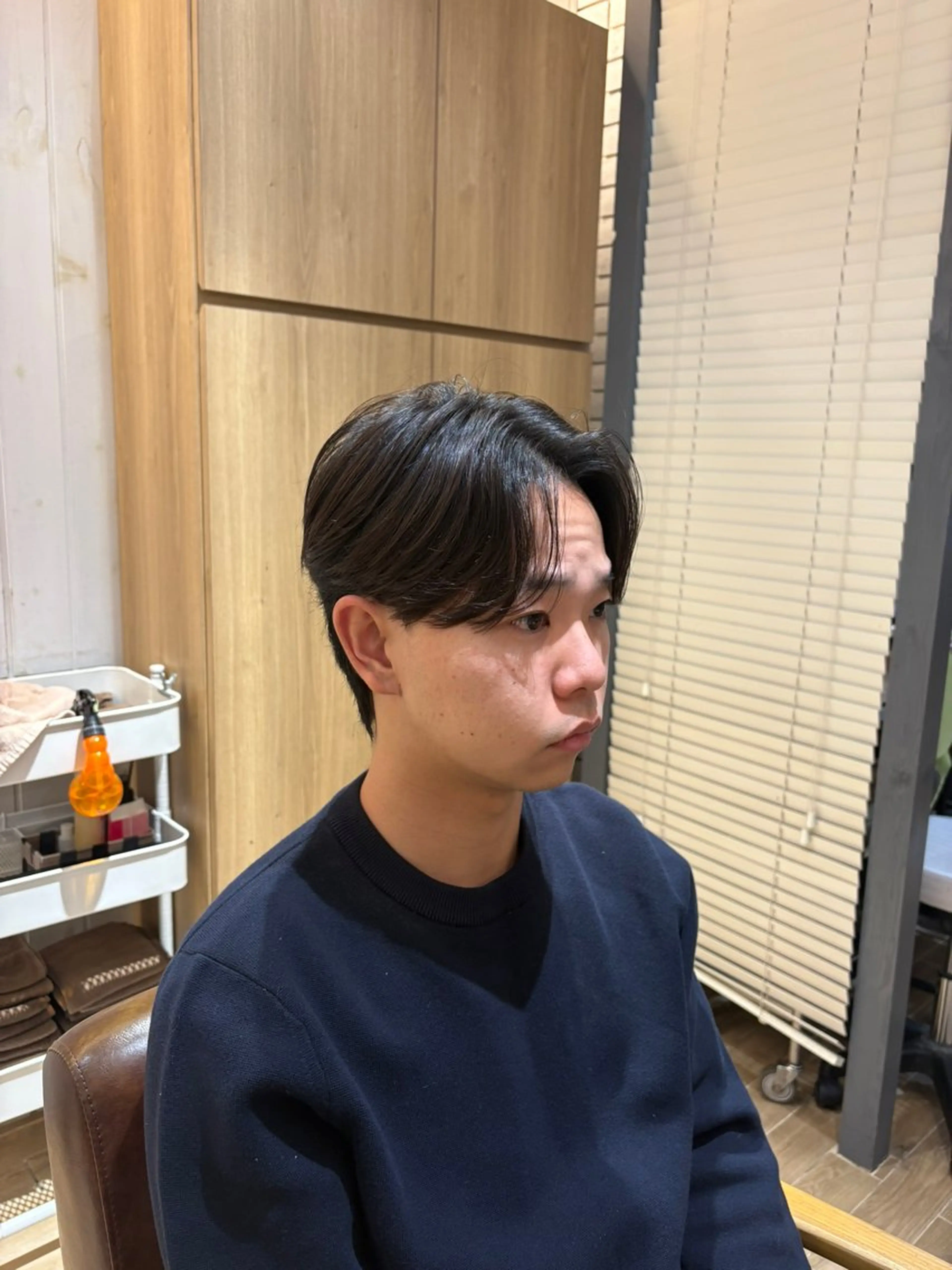 パーマ メンズ カット パーマ メンズカット/センタ ーパート /マミヤのヘアスタイル