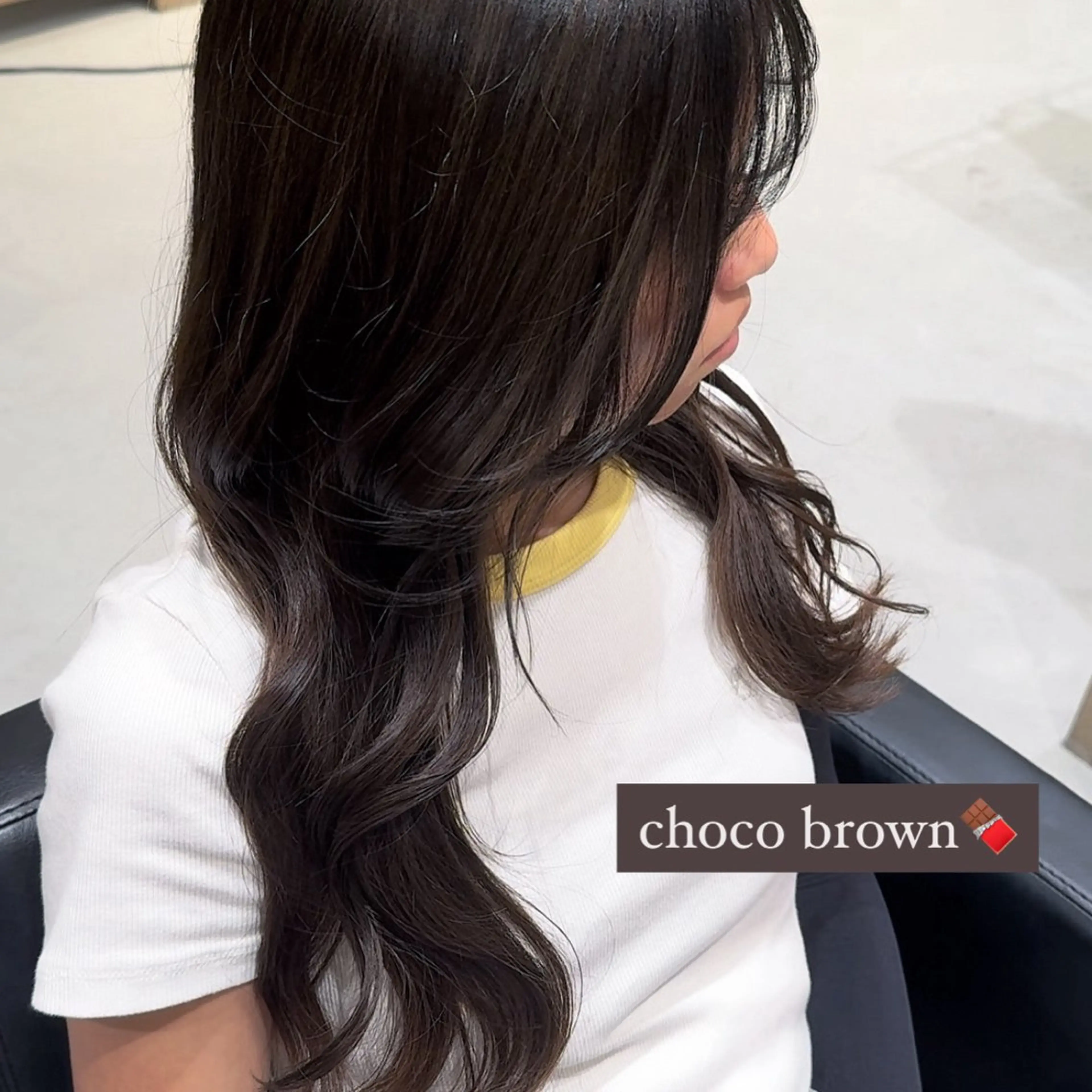 ロング カット ヘアカラー トリートメント 透明感カラー/顔周り カット/レイヤーにかのヘアスタイル