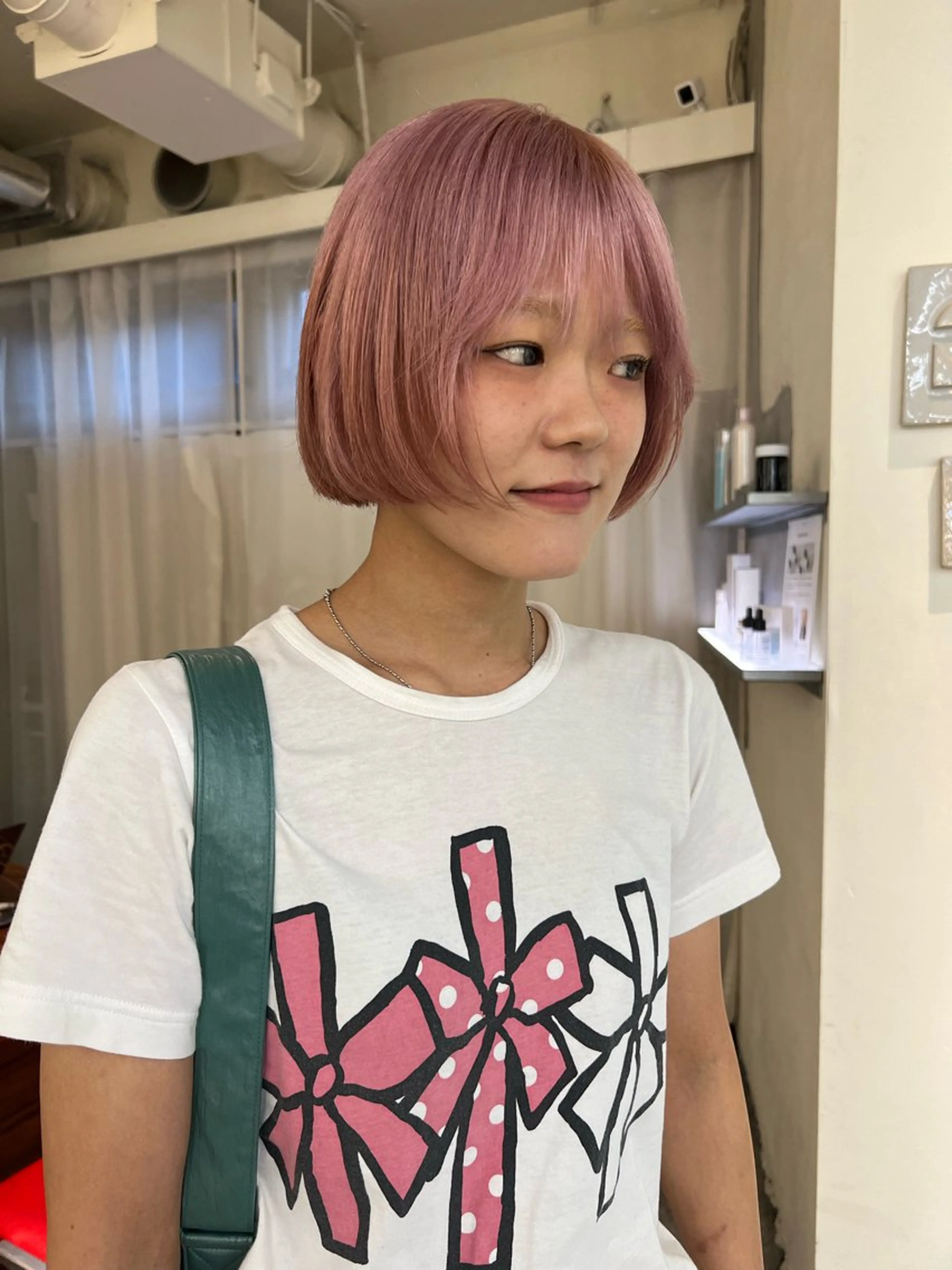 ミディアム カラー カット ヘアカラー haco＋所属・圧倒的デザイン力 店長🎨RENAのヘアスタイル