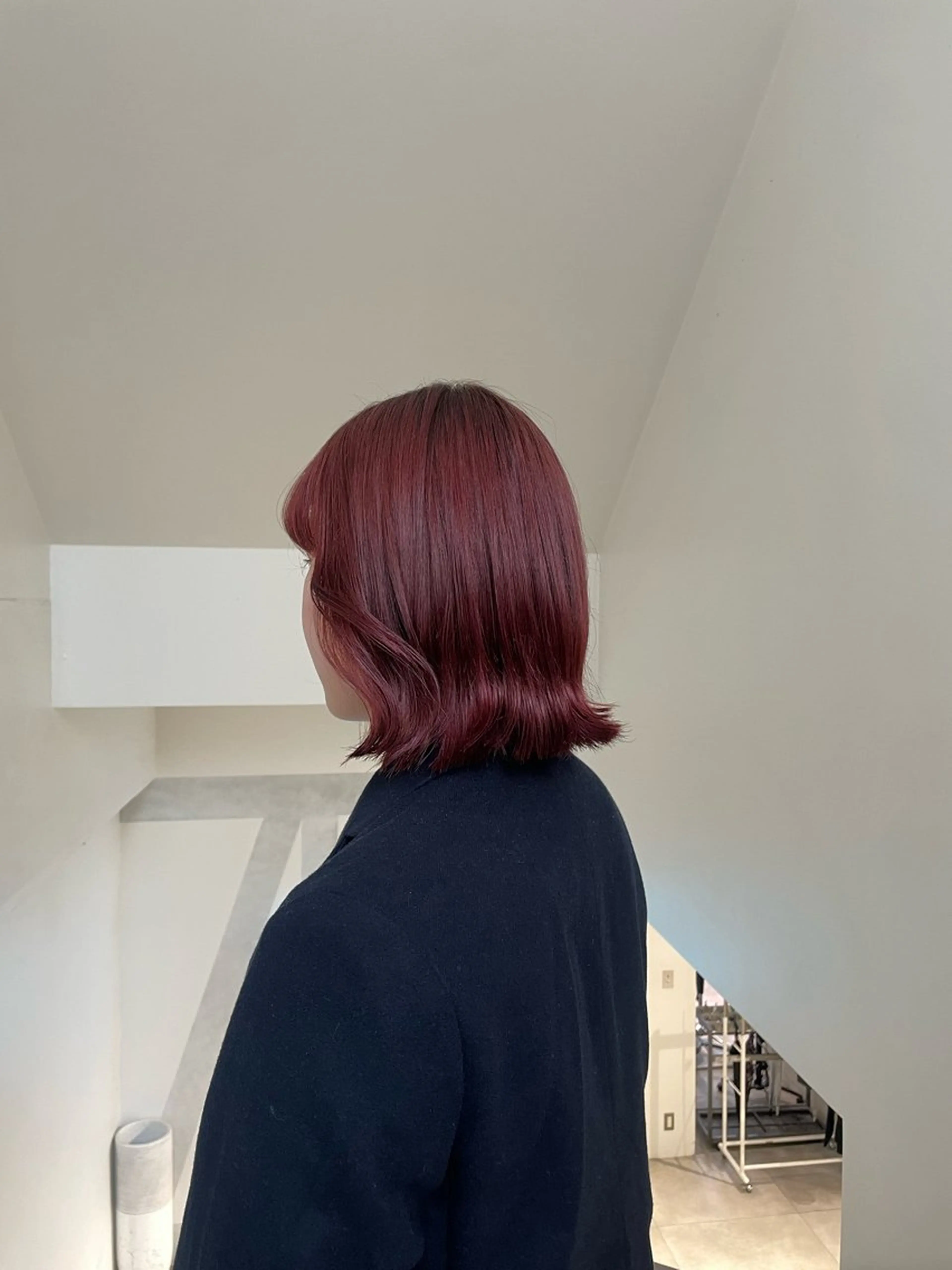 セミロング カラー ヘアカラー 🌟暖色系ハイトーン 🌟AIのヘアスタイル