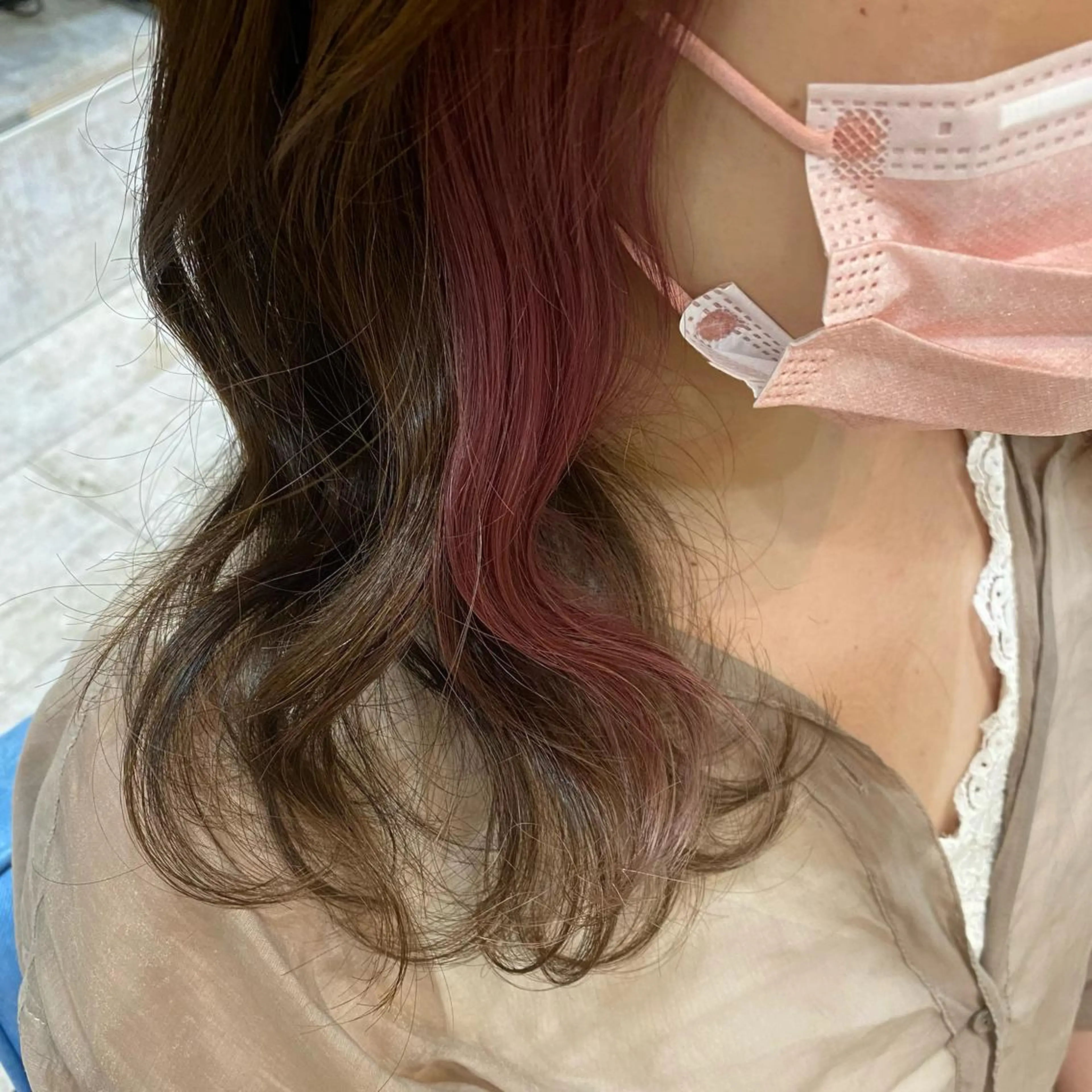 ロング カラー カット ヘアカラー トリートメント 🫧透け感⋆艶髪💎 山口アヤカのヘアスタイル