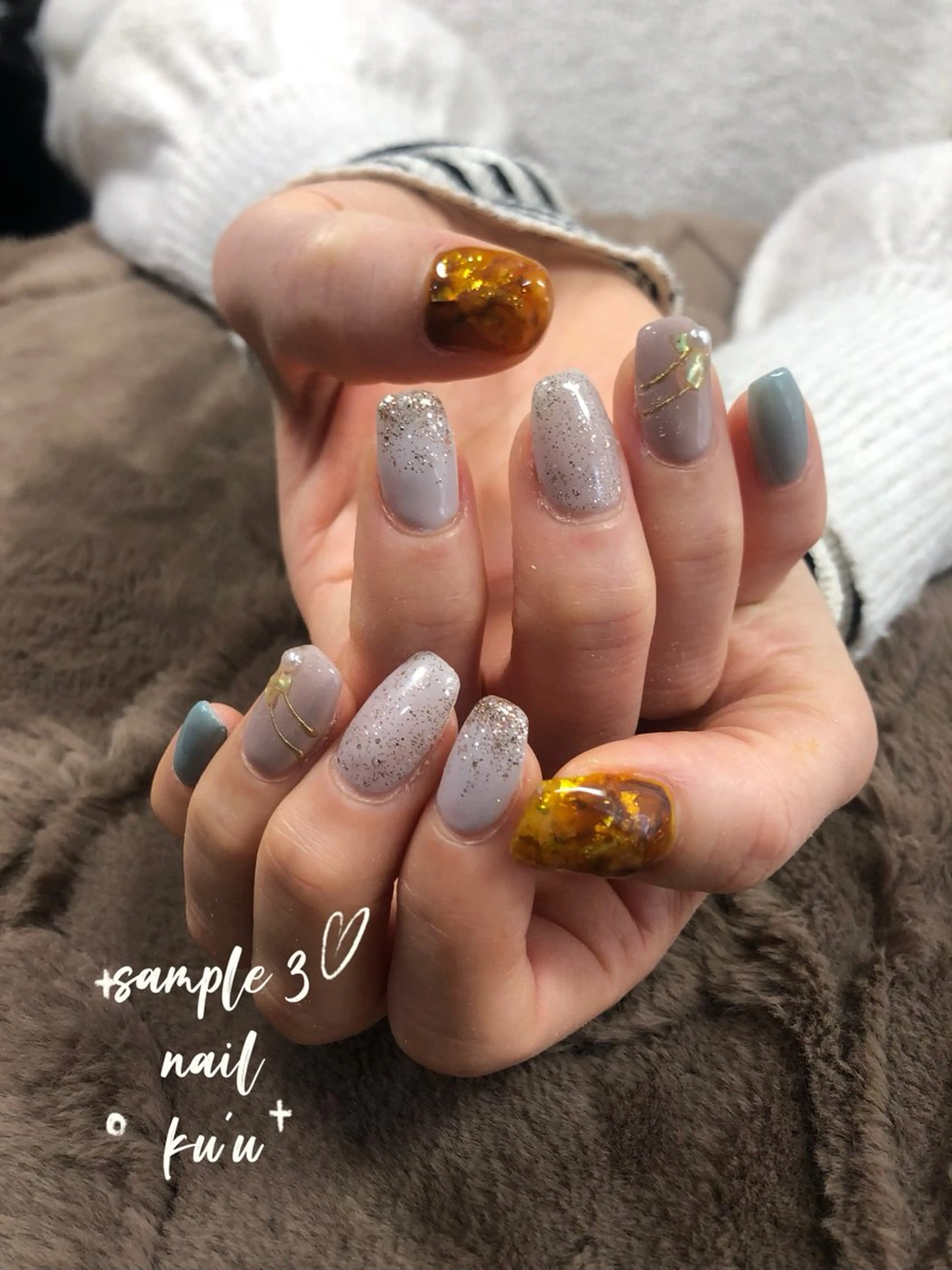 ミディアム サロンku'u所属・salon kuuのネイルデザイン