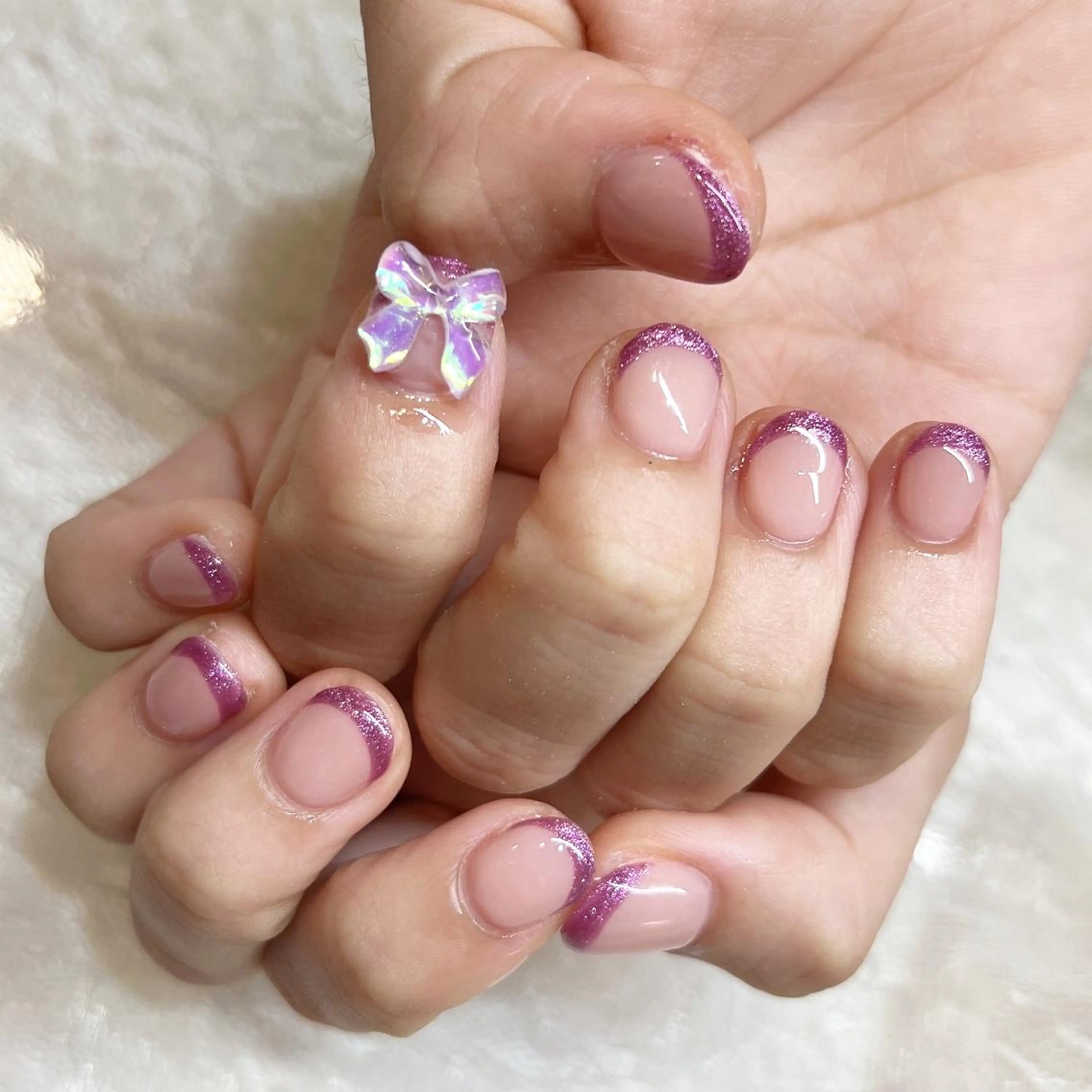 ネイル リボン ♡Nailist yui♡のネイルデザイン