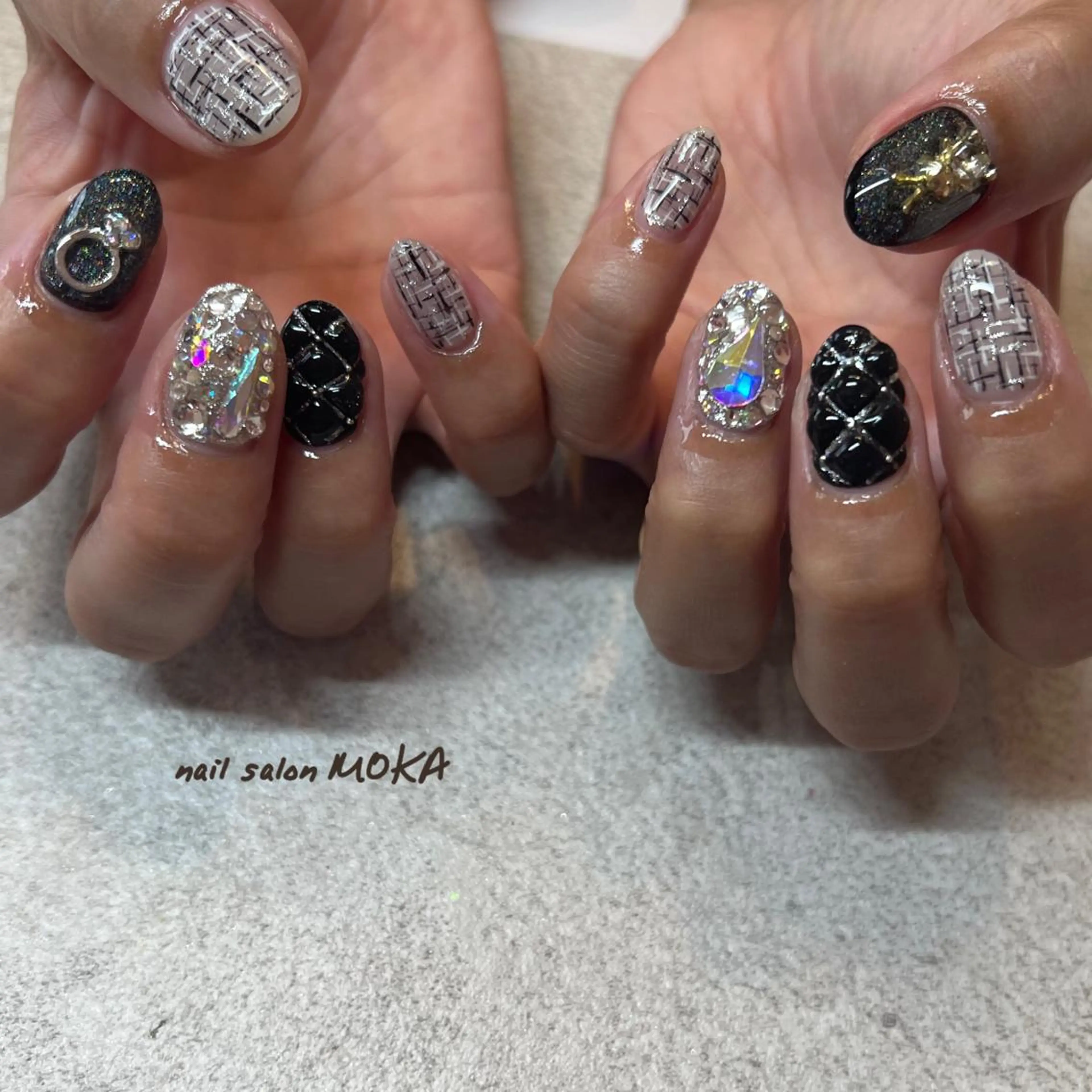 ネイル ツイードネイル nail salon MOKAのネイルデザイン