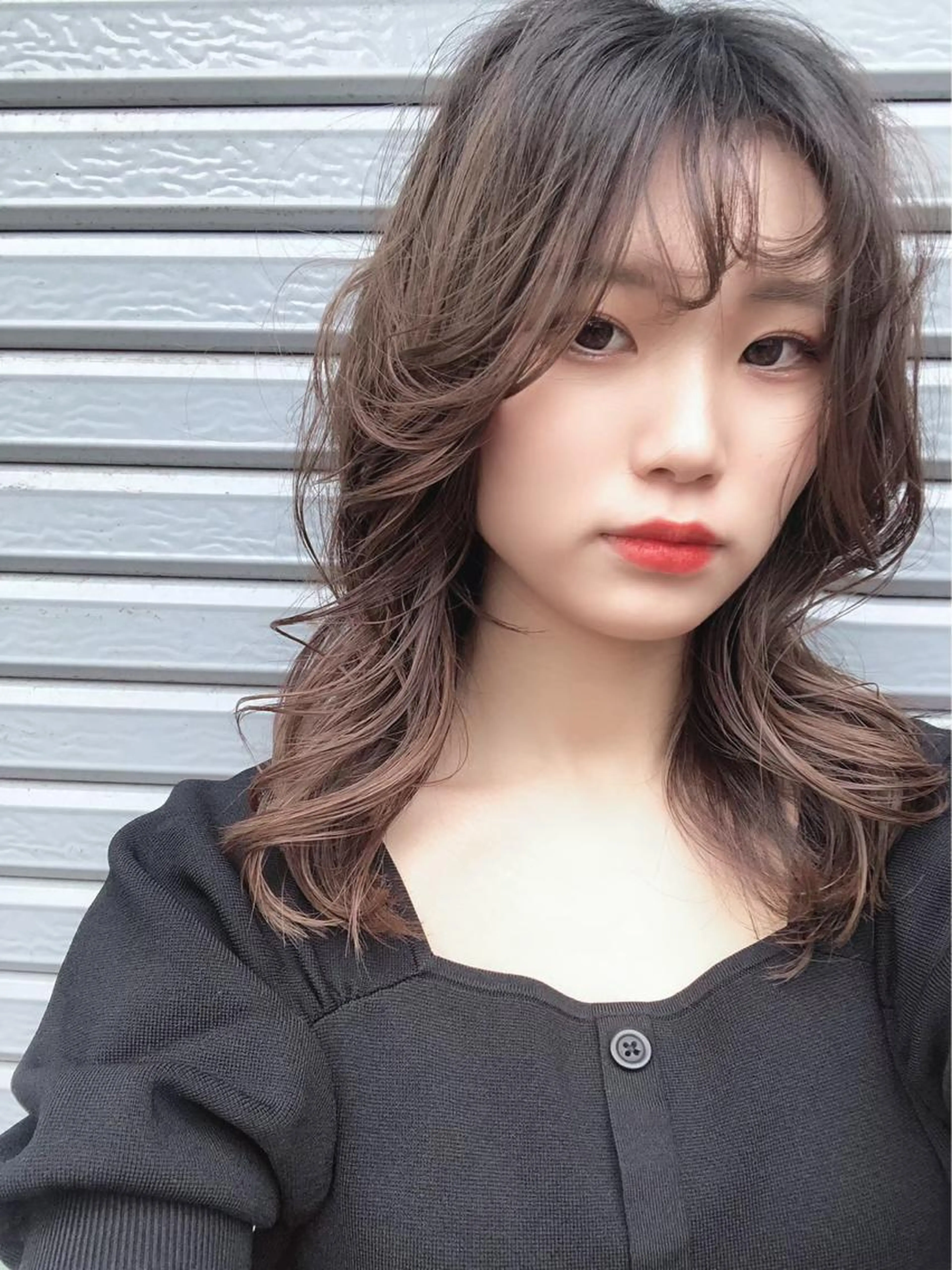 🪞カット＋【イヤリング】カラー＋カラー＋《潤い》うるサラトリートメントの写真