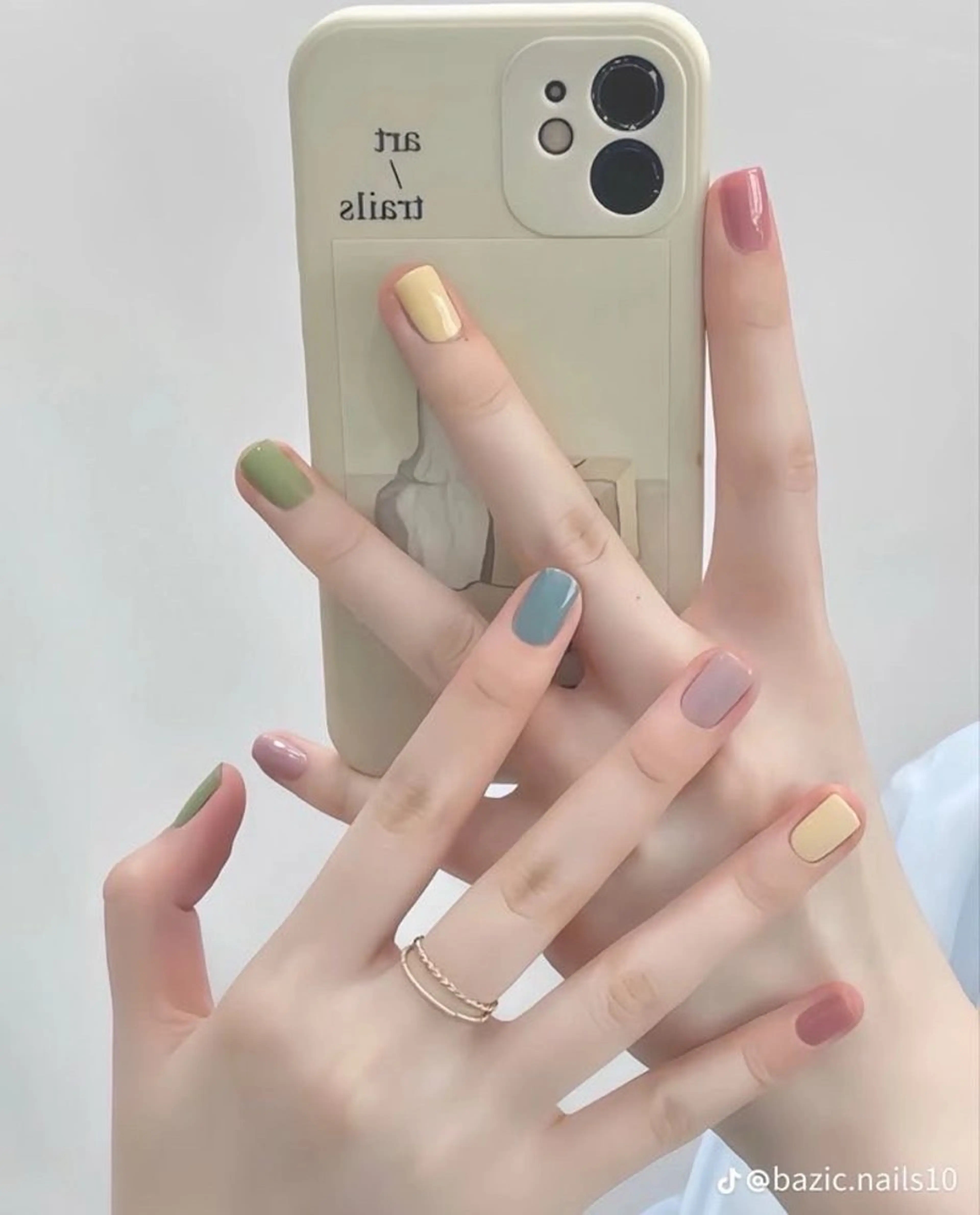 カラー ハンドネイル chip nailのネイルデザイン