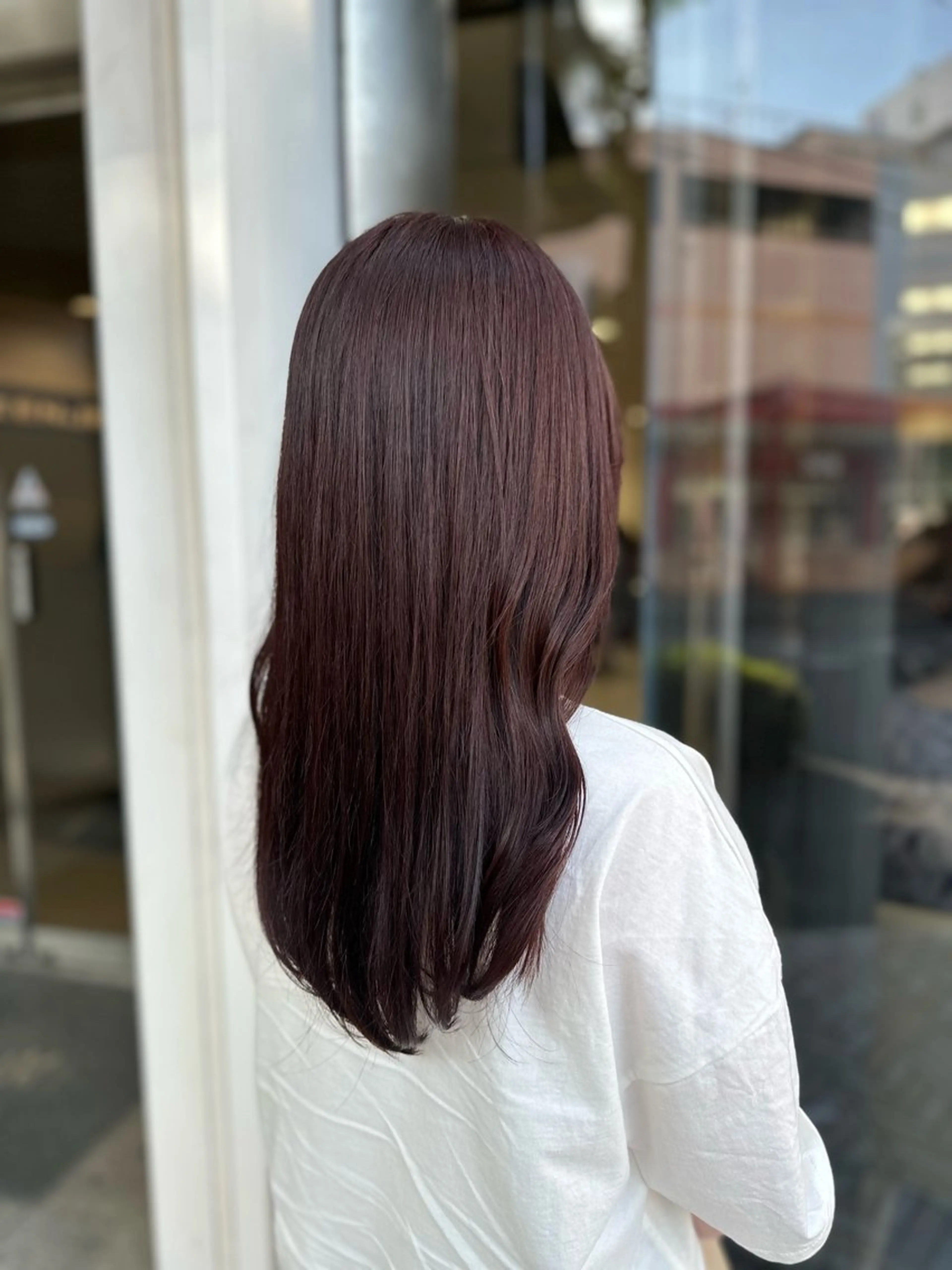 ロング カラー ヘアカラー クロスパーマ/うる艶 カラー/Kurumiのヘアスタイル