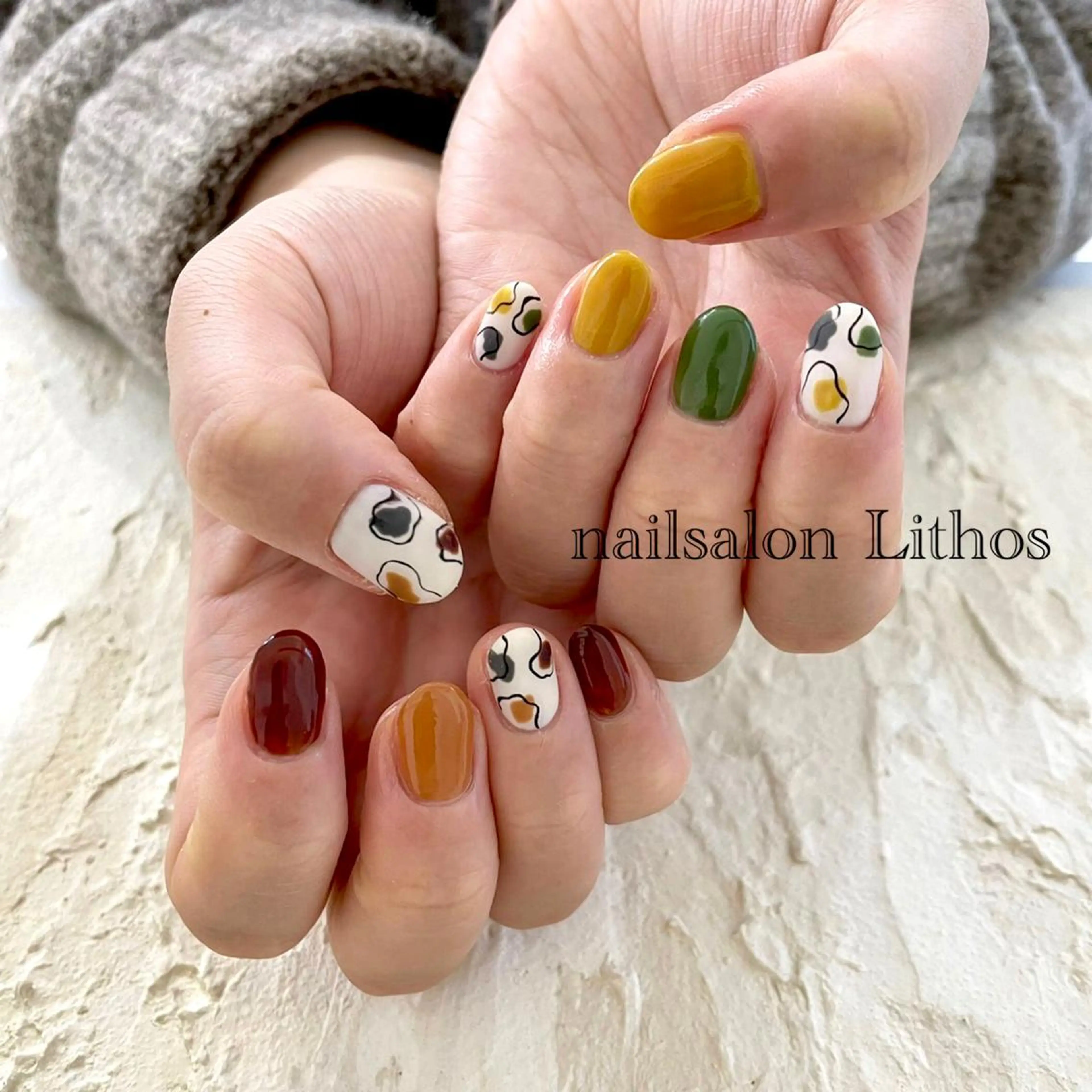 ネイル ハンドネイル nailsalon Lithos所属・nailsalon Recontreのネイルデザイン