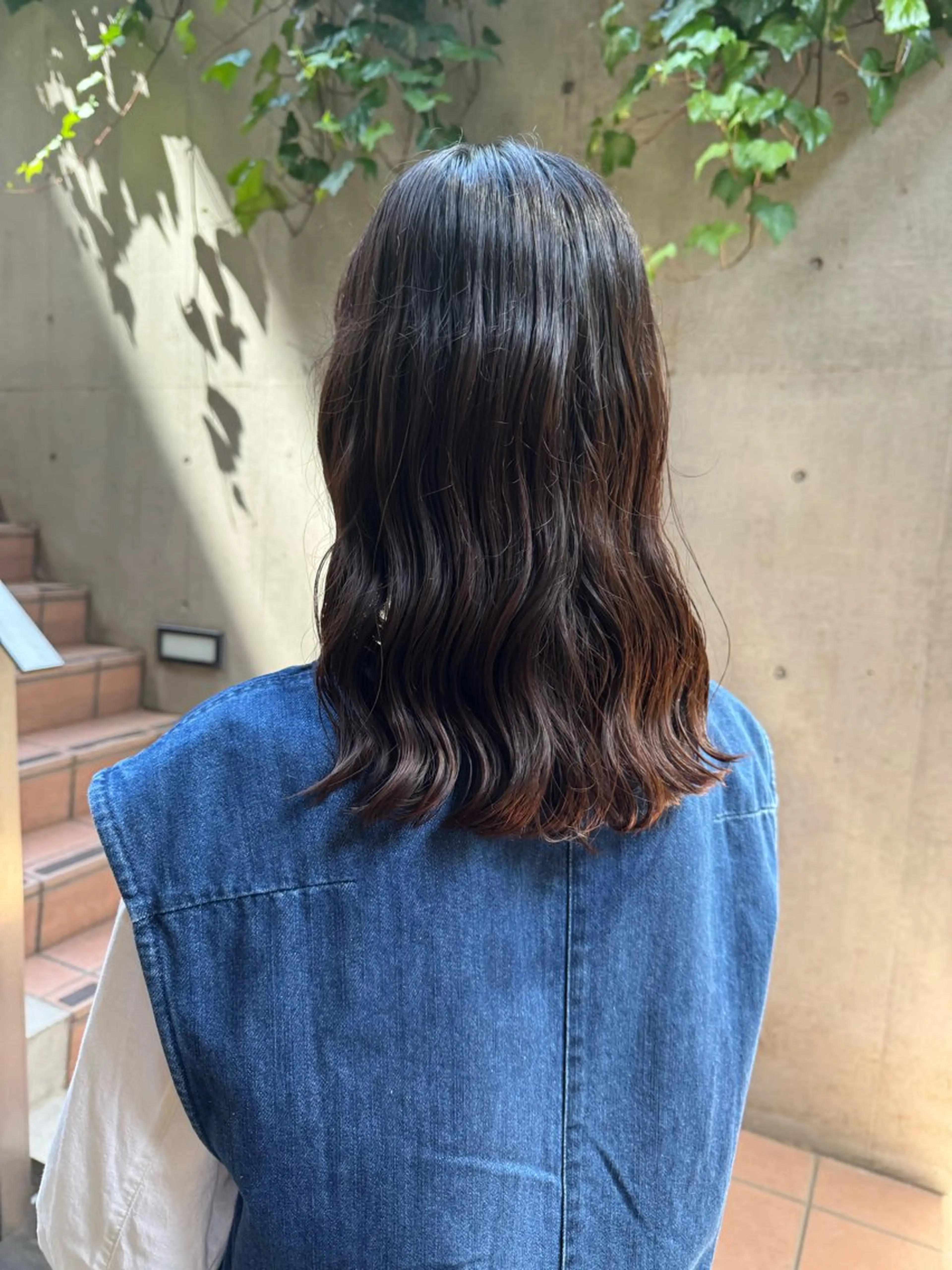 ミディアム カット パーマ トリートメント コテ巻き風/ボブ パーマ🌼杉田 萌恵のヘアスタイル