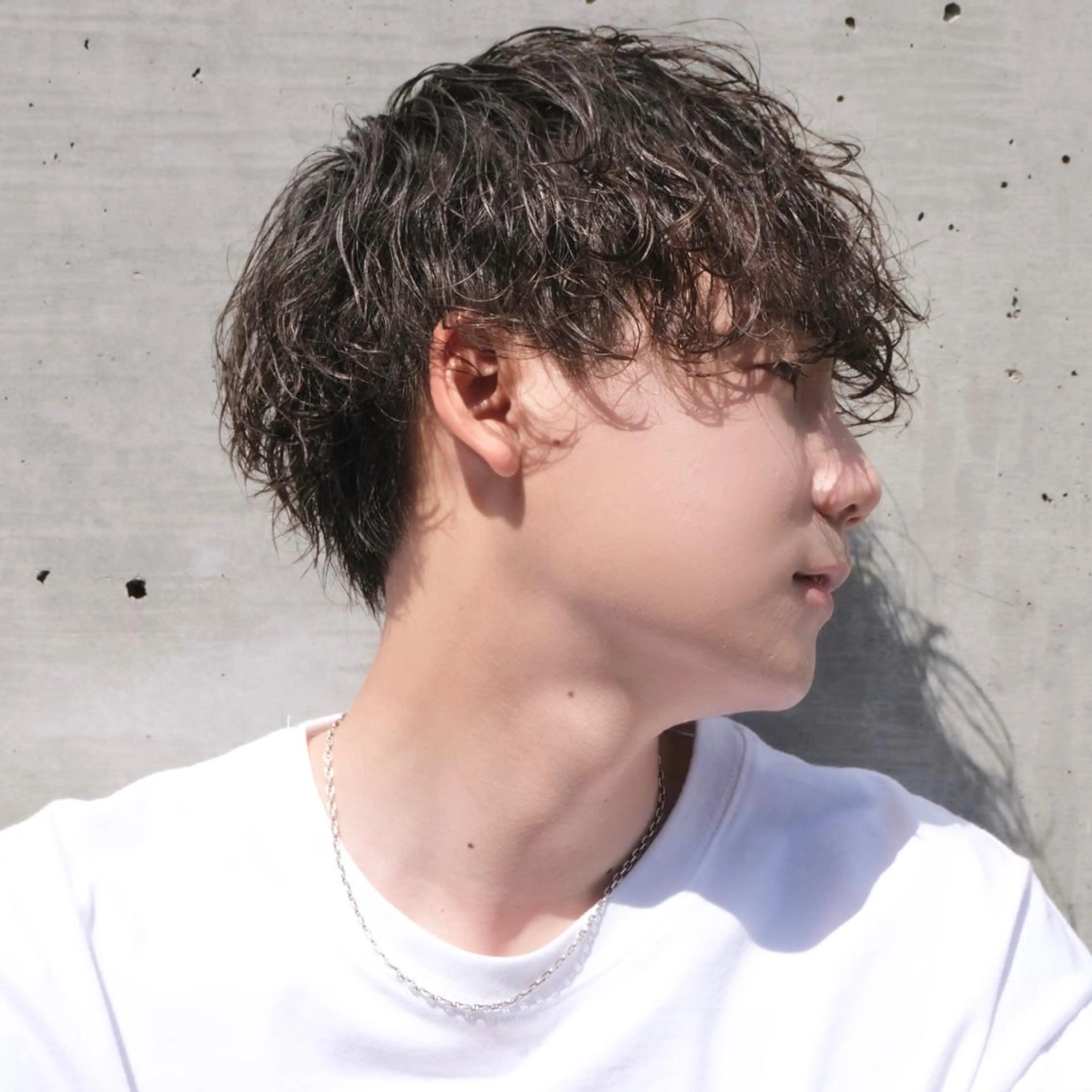 メンズ メンズパーマ 波巻きパーマ 川原 元気のヘアスタイル