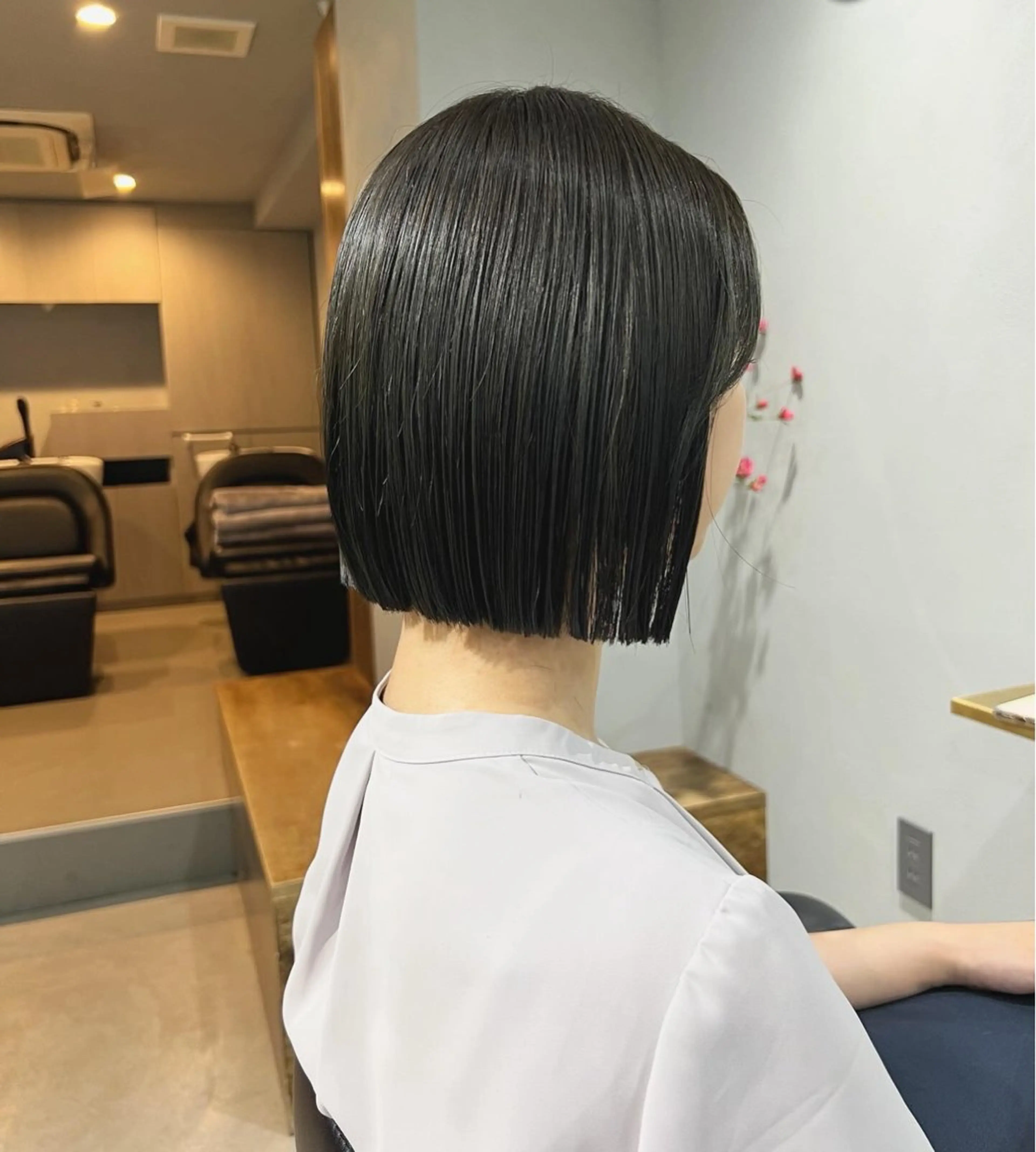 ミディアム カラー ヘアカラー トリートメント akane/ベージュ /オリーブ/ブラウンのヘアスタイル