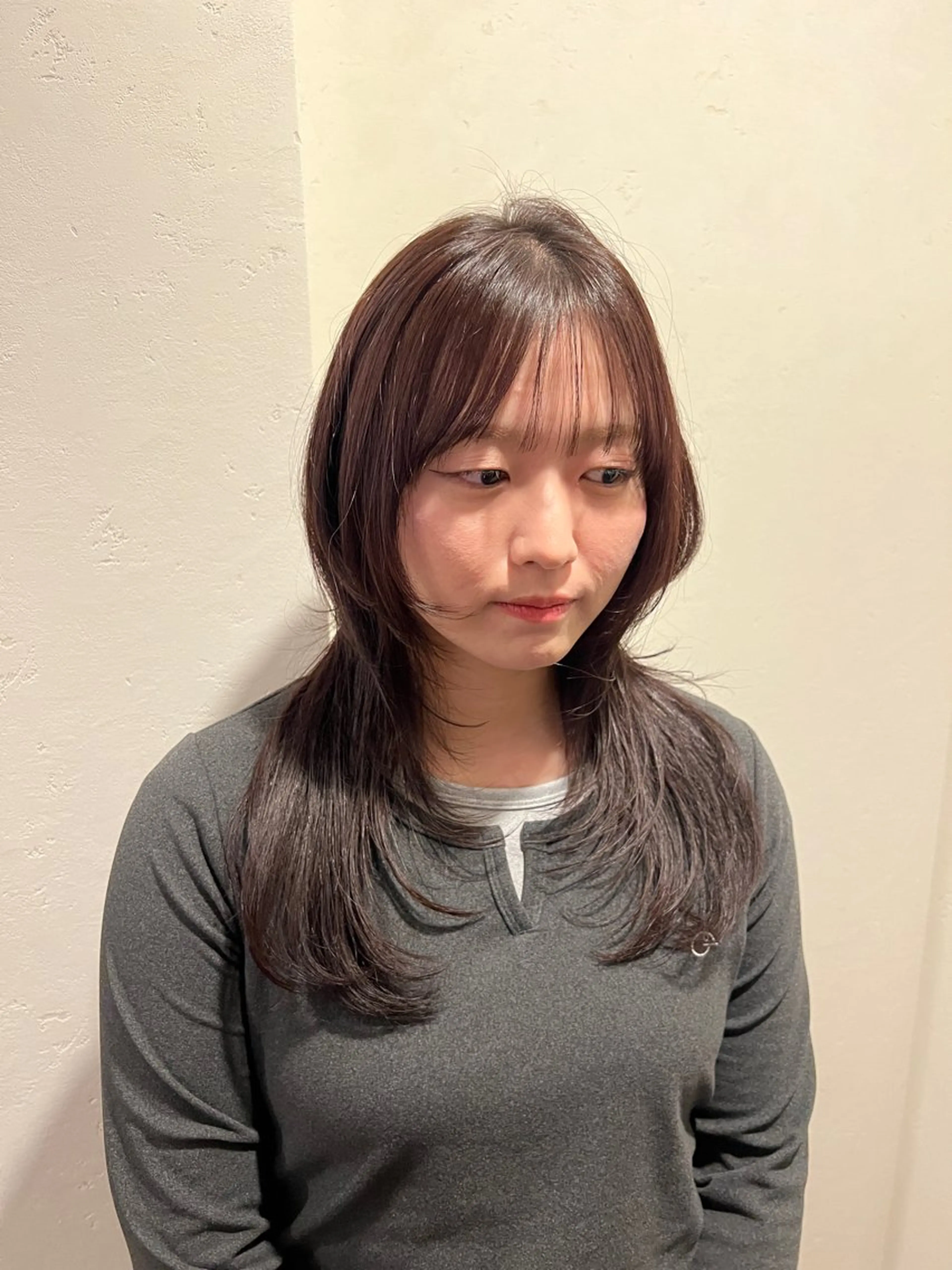 ロング ロング ウルフカット カット ヘアカラー トリートメント レディース特化 ナチュラル☘︎︎芹七のヘアスタイル