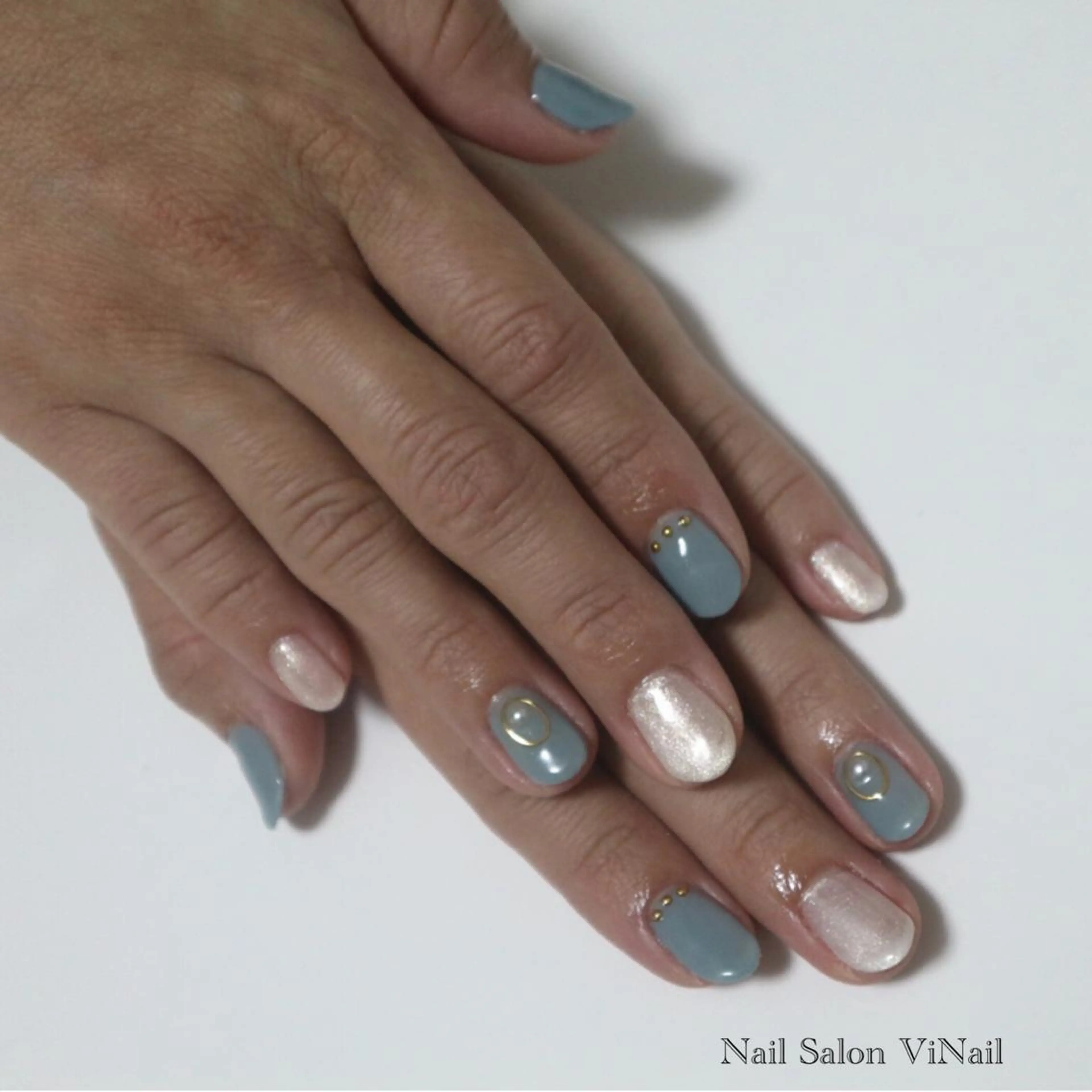 ネイル ストーンネイル ハンドネイル 瀬野 佑季のネイルデザイン