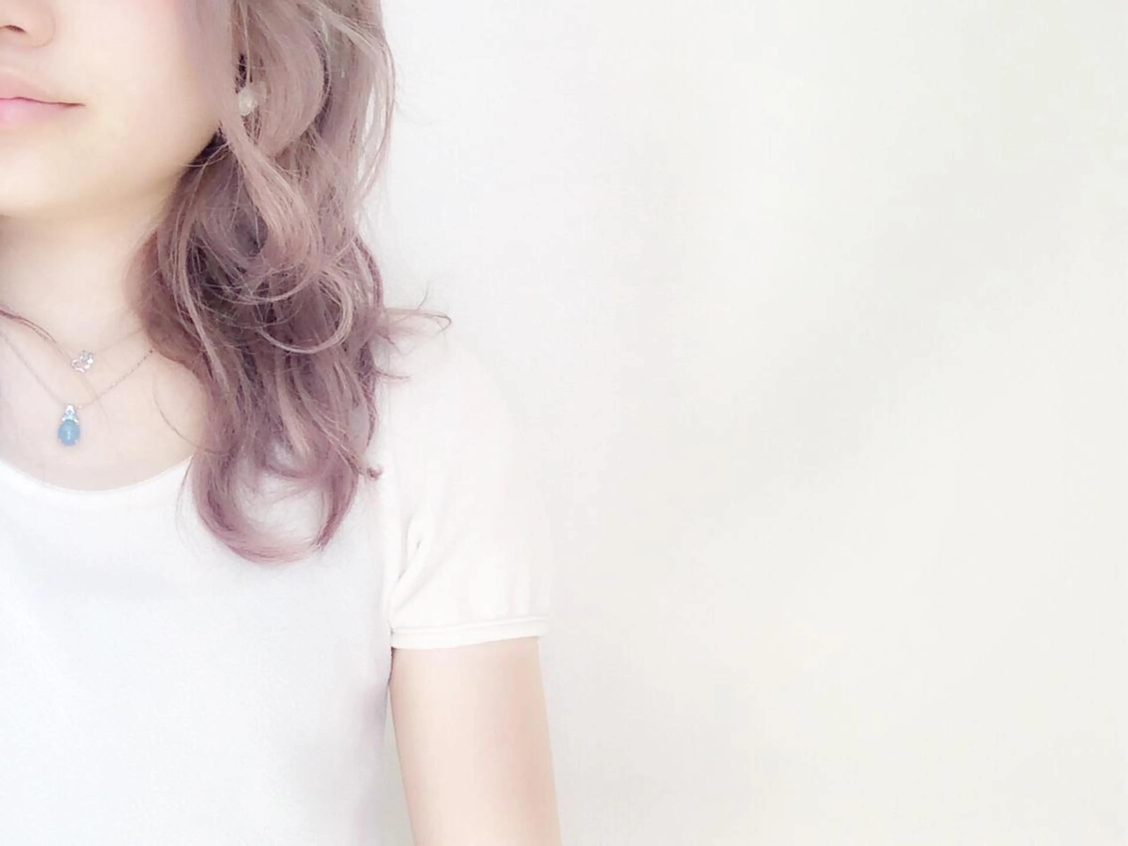 セミロング カラー ブリーチ 透明感カラー ピンクカラー パープルカラー 外国人風カラー 山下 直人のヘアスタイル