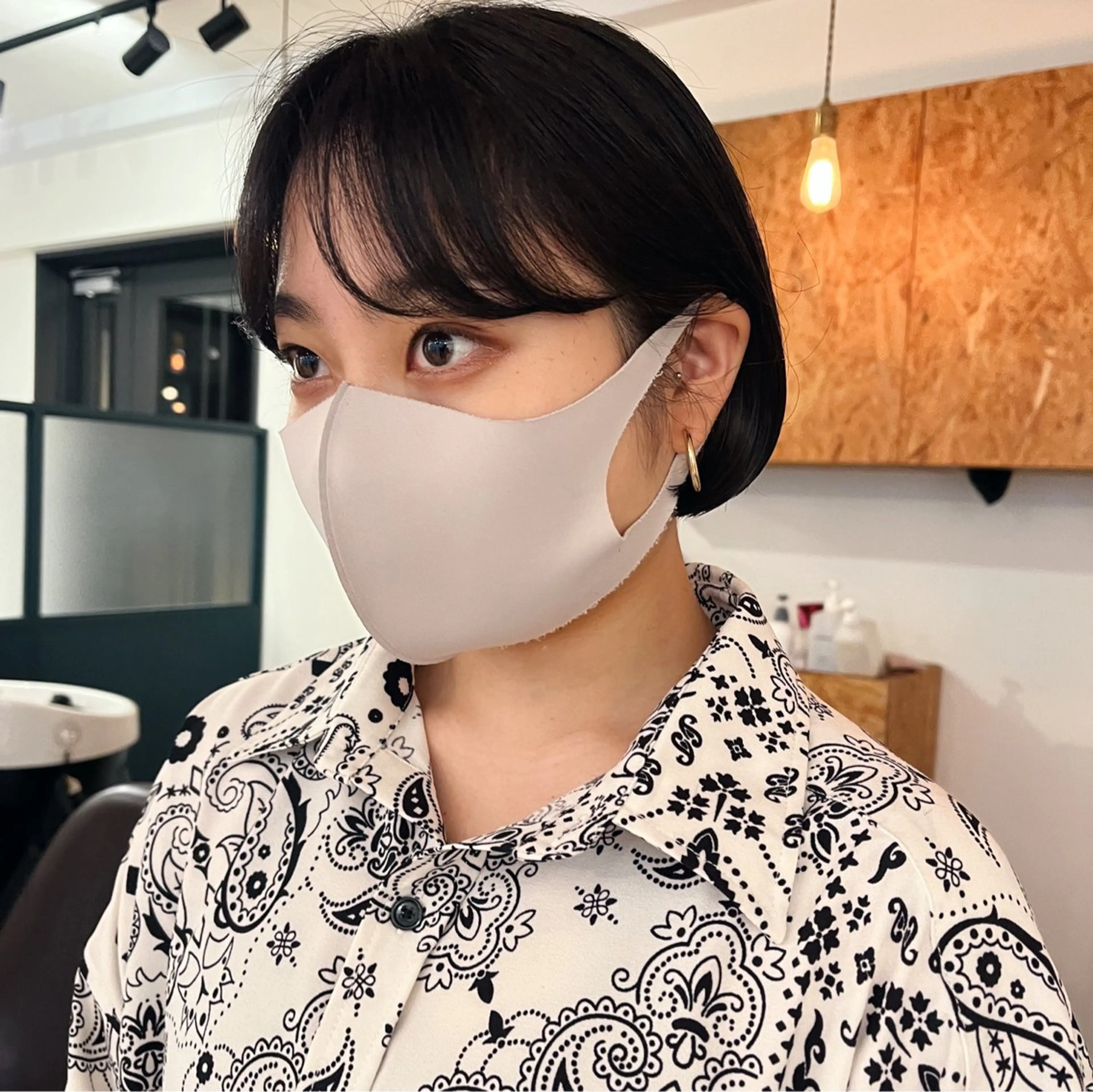 ショート ボブ 暖色/パーマ 🌼クニトウメイのヘアスタイル